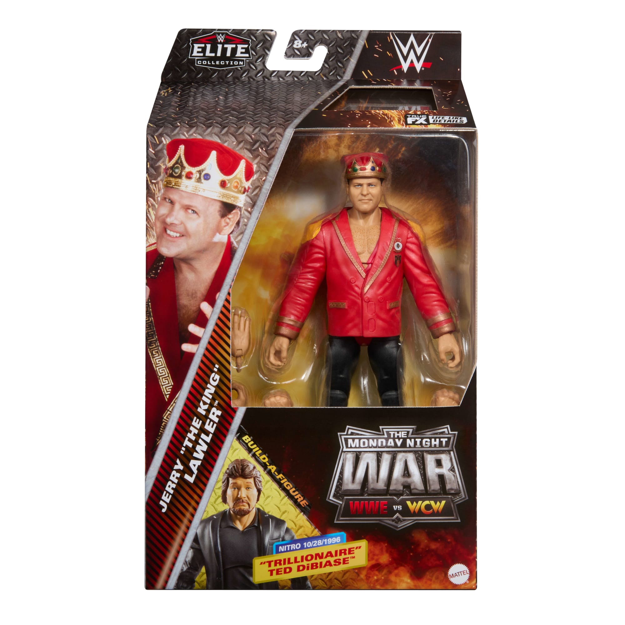 WWE Monday Night War Elite Collection Jerry The King Lawler Action Figure - Image 7
