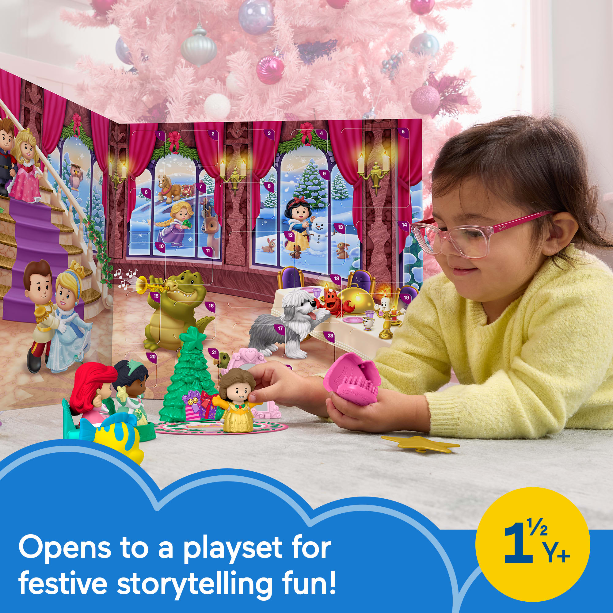 Fisher-Price Little People Disney Princess 2025 Advent Calendar For Toddlers & Kids. 24 Toys - Image 2