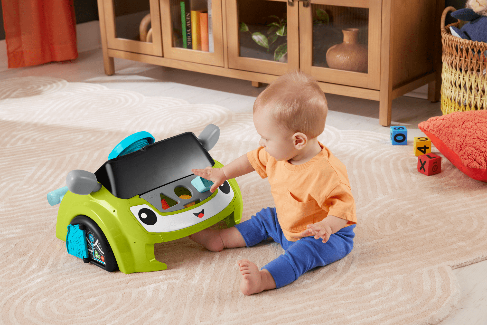 Fisher-Price Laugh & Learn Sit & Steer Driver Activity Center Baby & Toddler Learning Toy. Multilanguage Version - Image 2