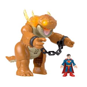 Imaginext DC Super Friends Figura de Ação Superman E Kaiju