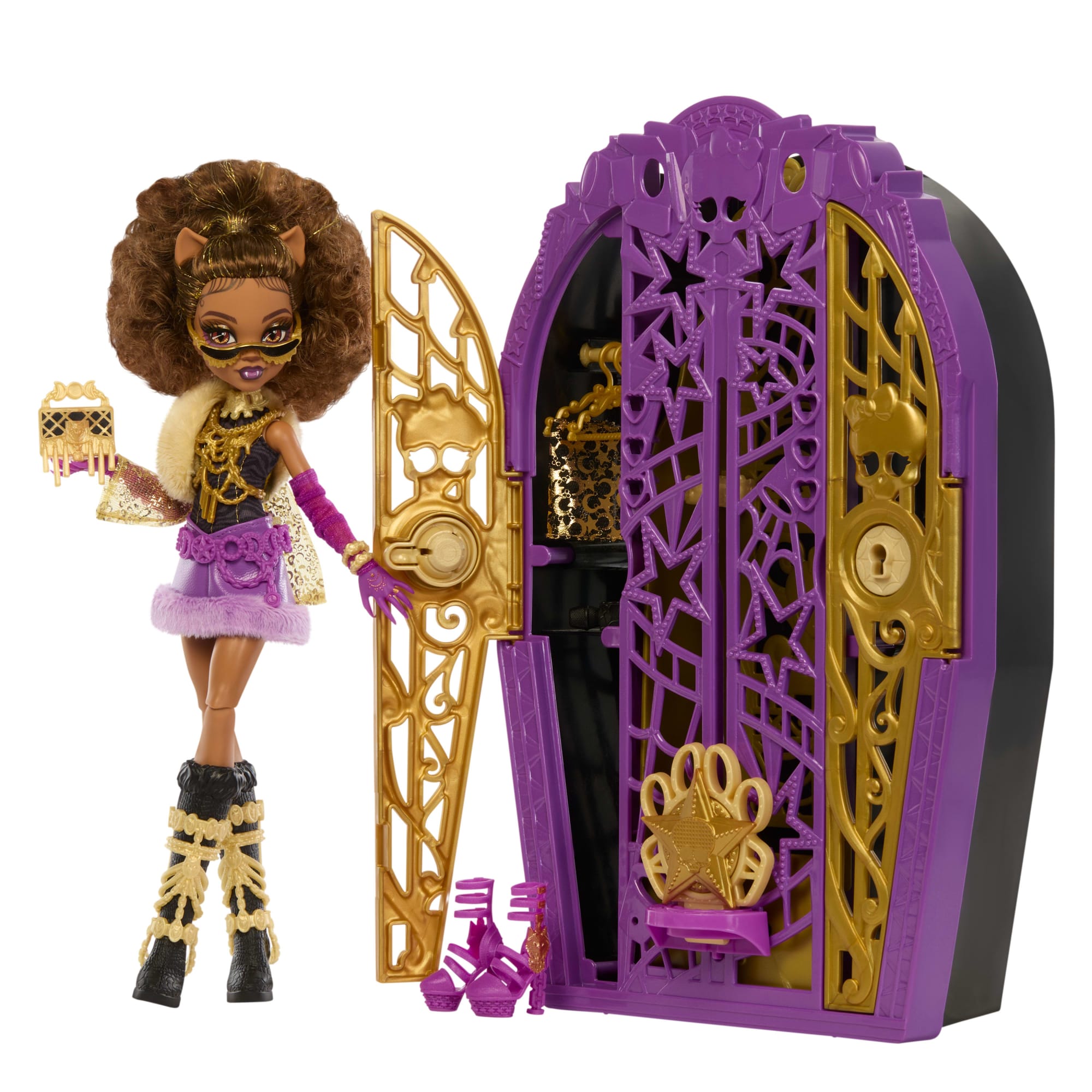 Monster High Skulltimate Secrets Hauntlywood Mysteries Doll. Clawdeen Wolf With 19+ Surprises