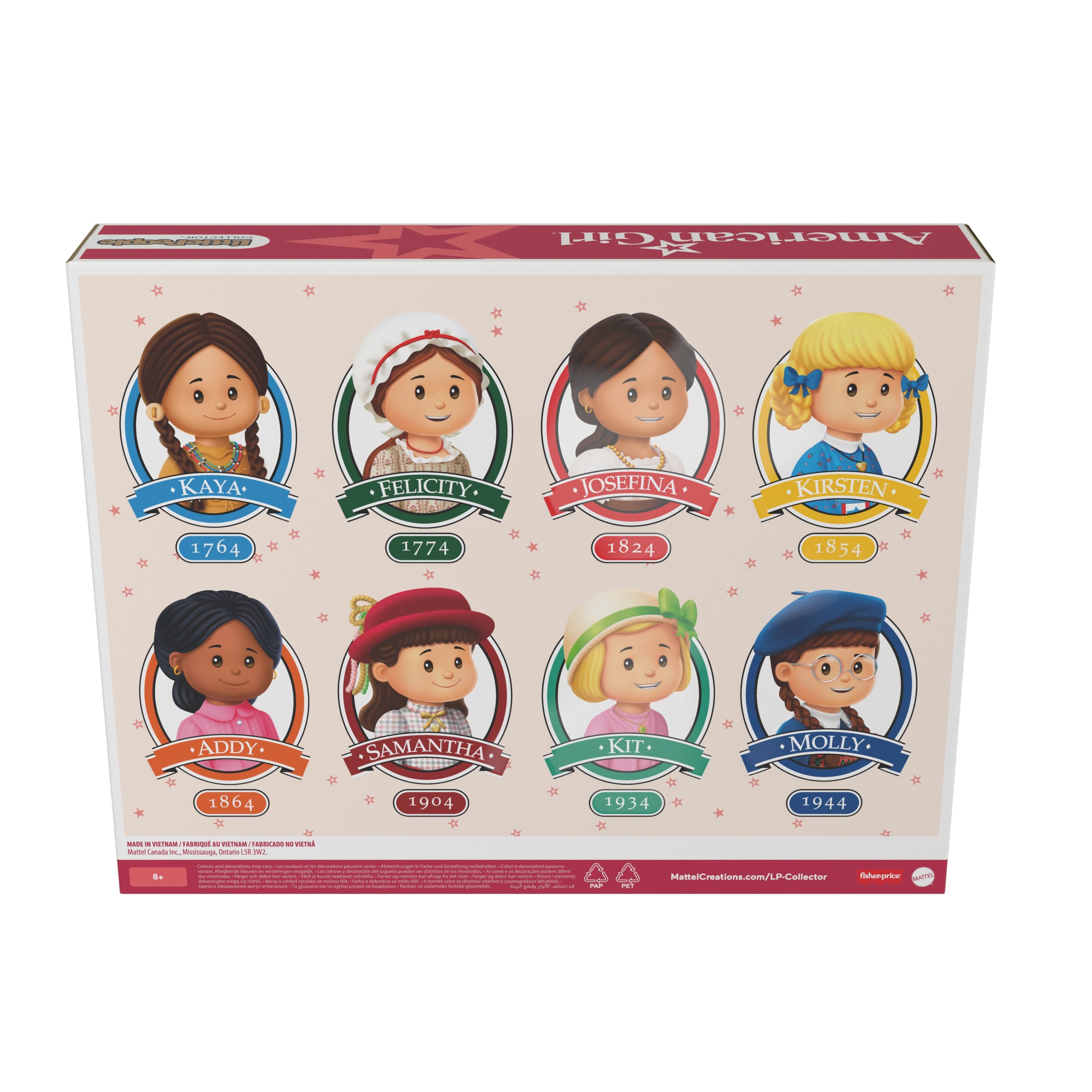 Little People Collector American Girl 40th Anniversary Special Edition Set For Fans. 8 Figures - Image 4