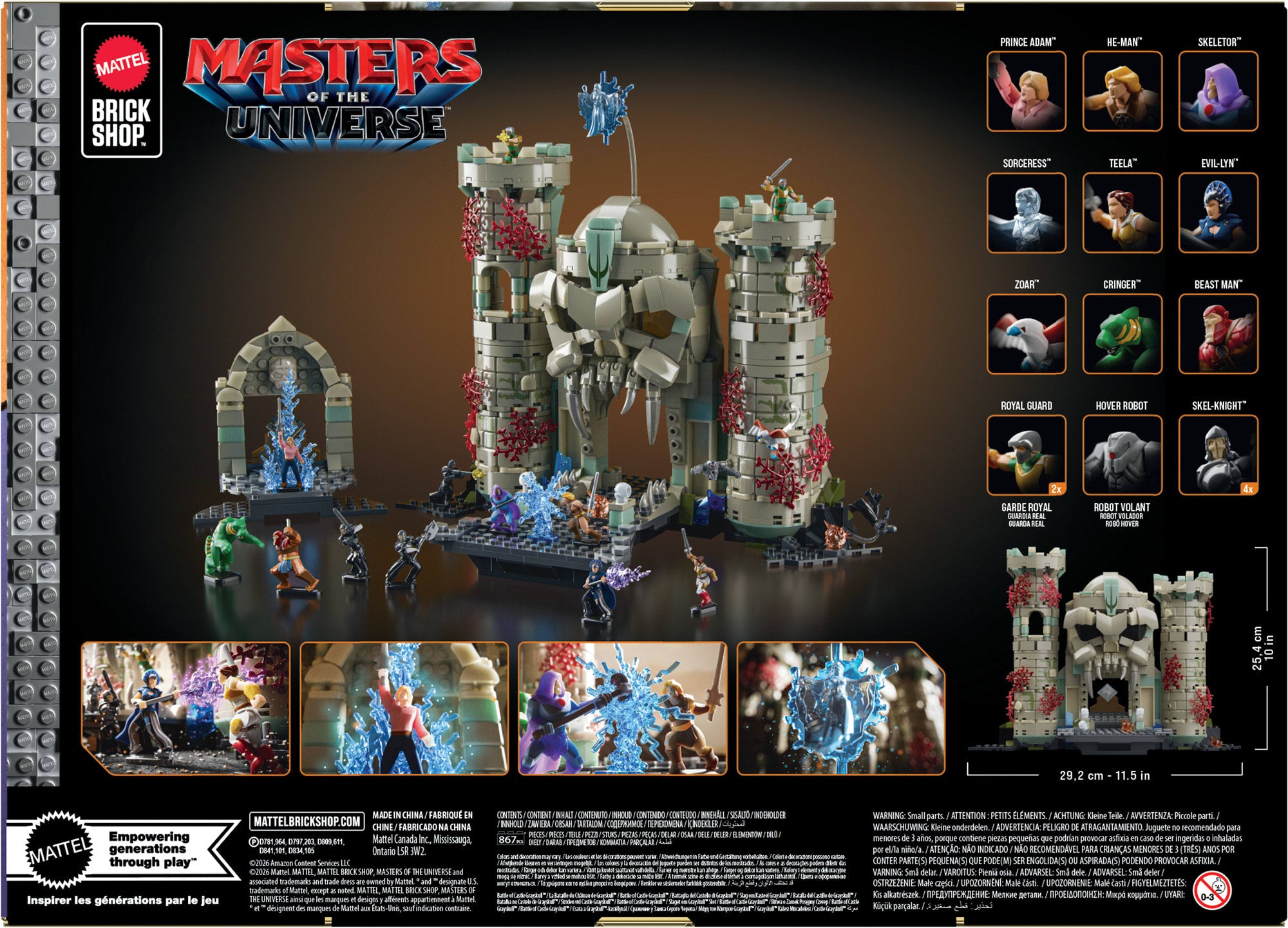 Mattel Brick Shop Masters of the Universe Battle of Castle Grayskull Building Set - Image 10