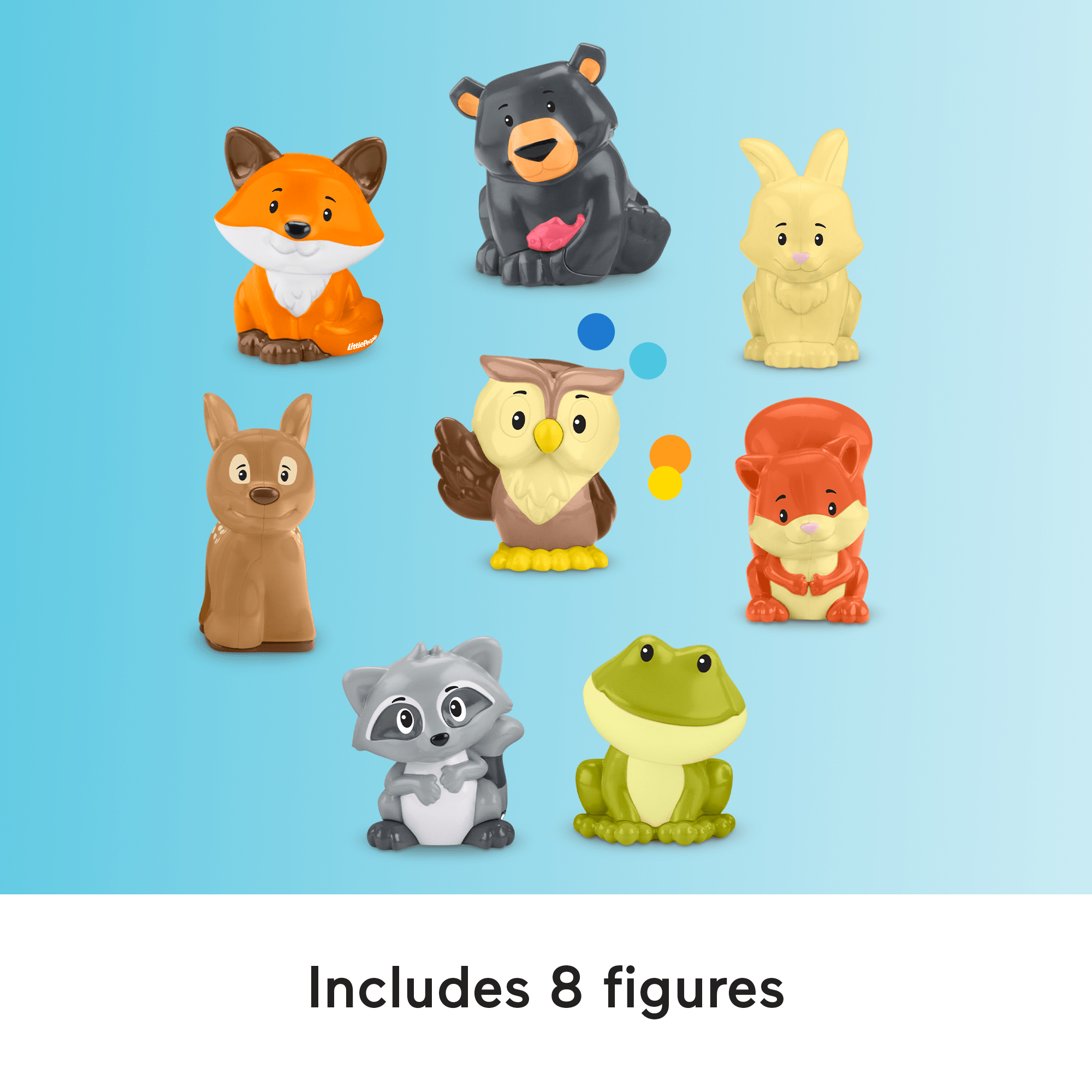 Fisher-Price Little People Forest Friends Carry Case Toddler Playset With Figures. 9 Pieces - Image 4