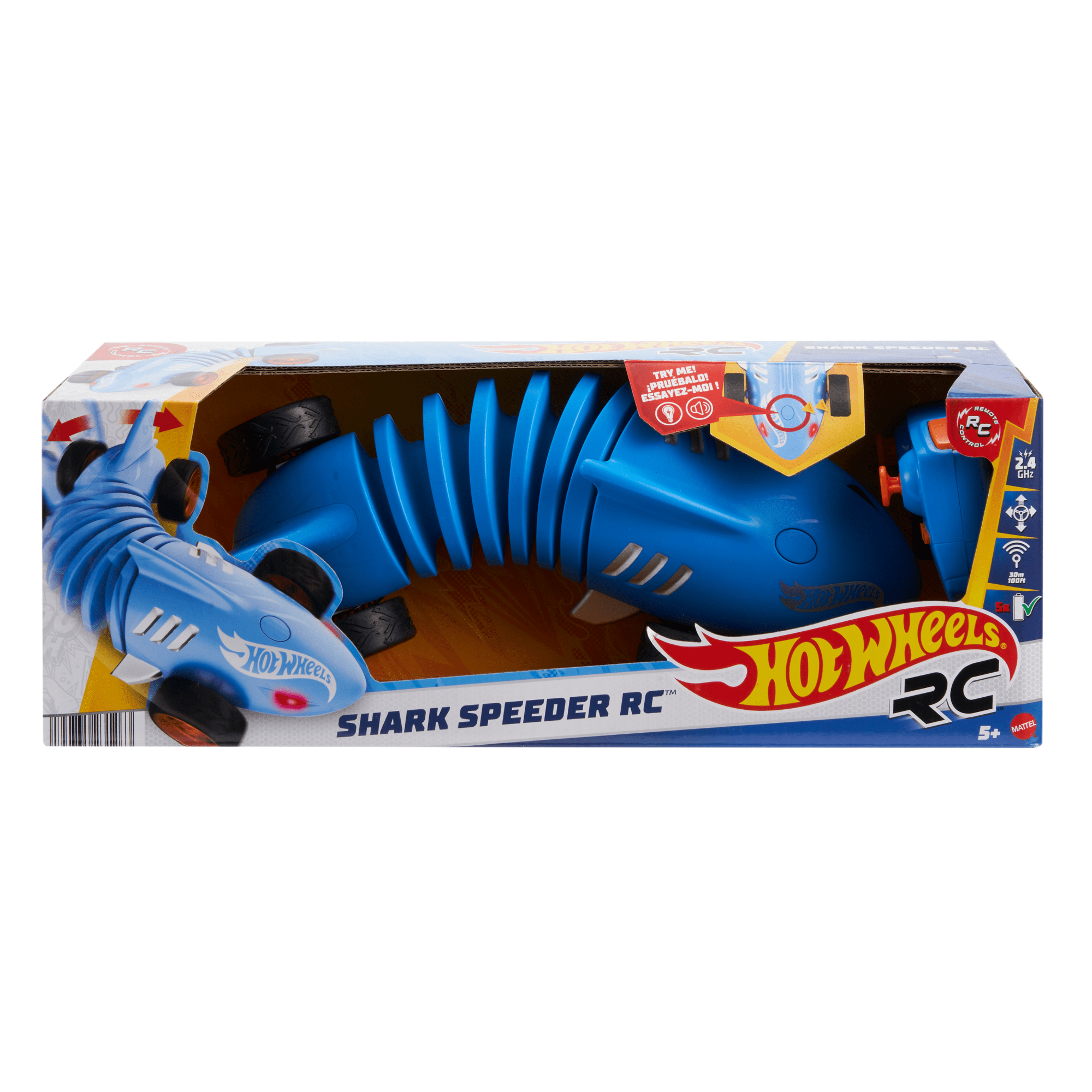 Hot Wheels RC 1:15 Scale Shark Speeder. Battery-Powered Remote-Control Vehicle - Image 6