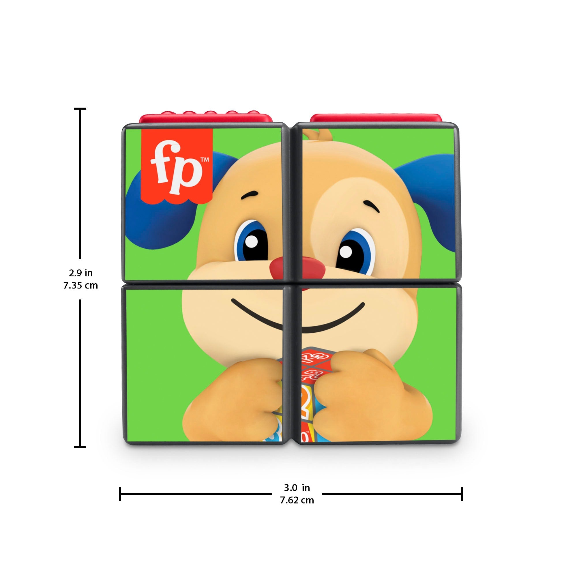Fisher-Price Laugh & Learn Puppy's Activity Cube Electronic Learning Toy For Baby & Toddler - Image 5