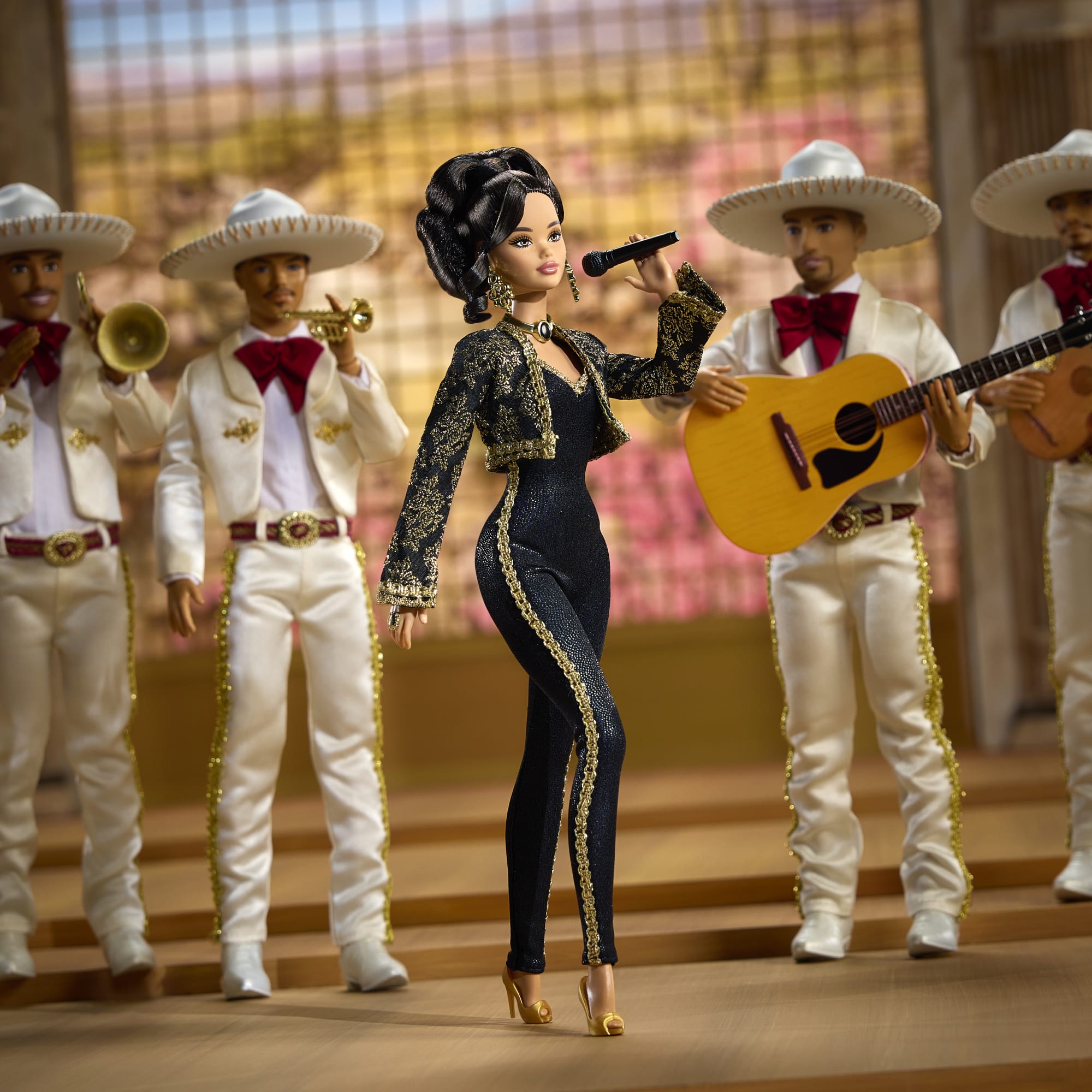 Barbie Signature Juan Gabriel Collectible Doll in Chic Black And Gold Suit - Image 2