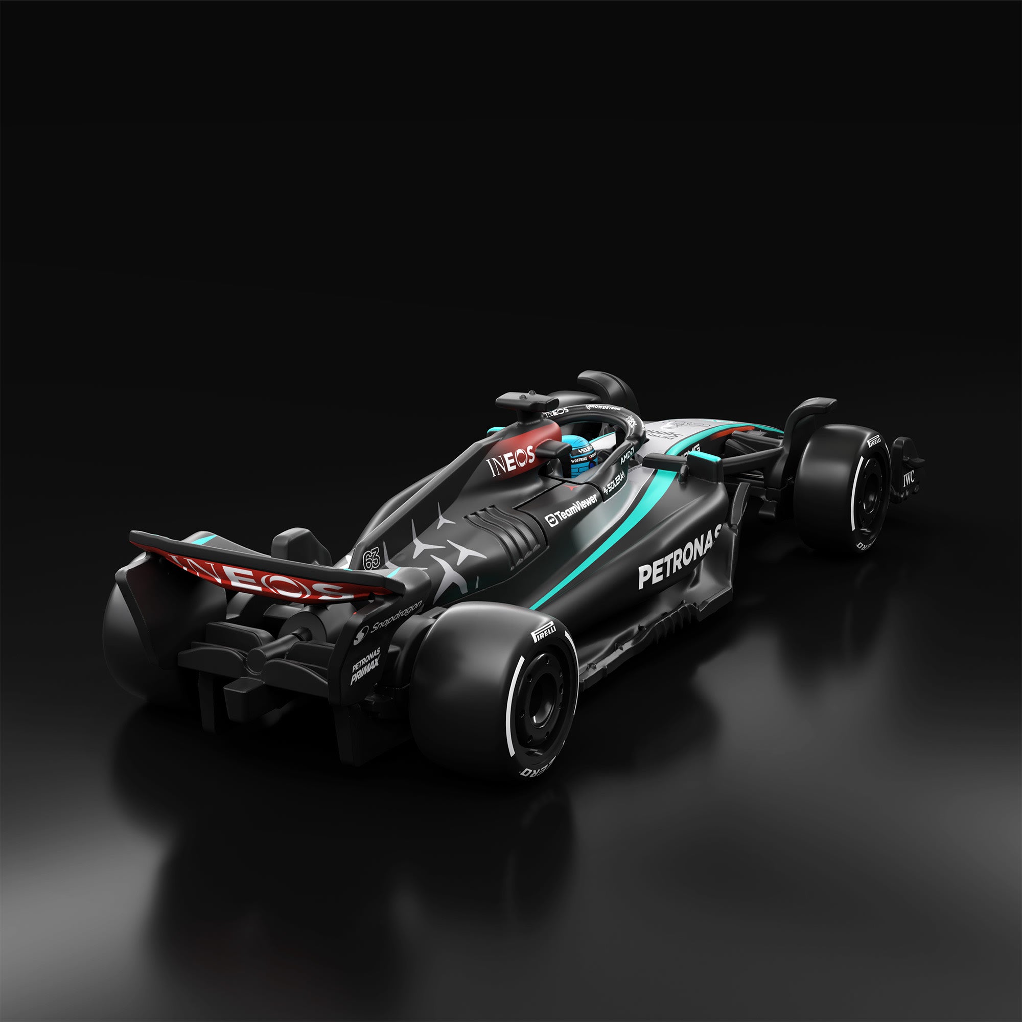 Hot Wheels F1 Series: 2024 Mercedes-AMG PETRONAS Formula One Team W15 Car #63 - Image 3