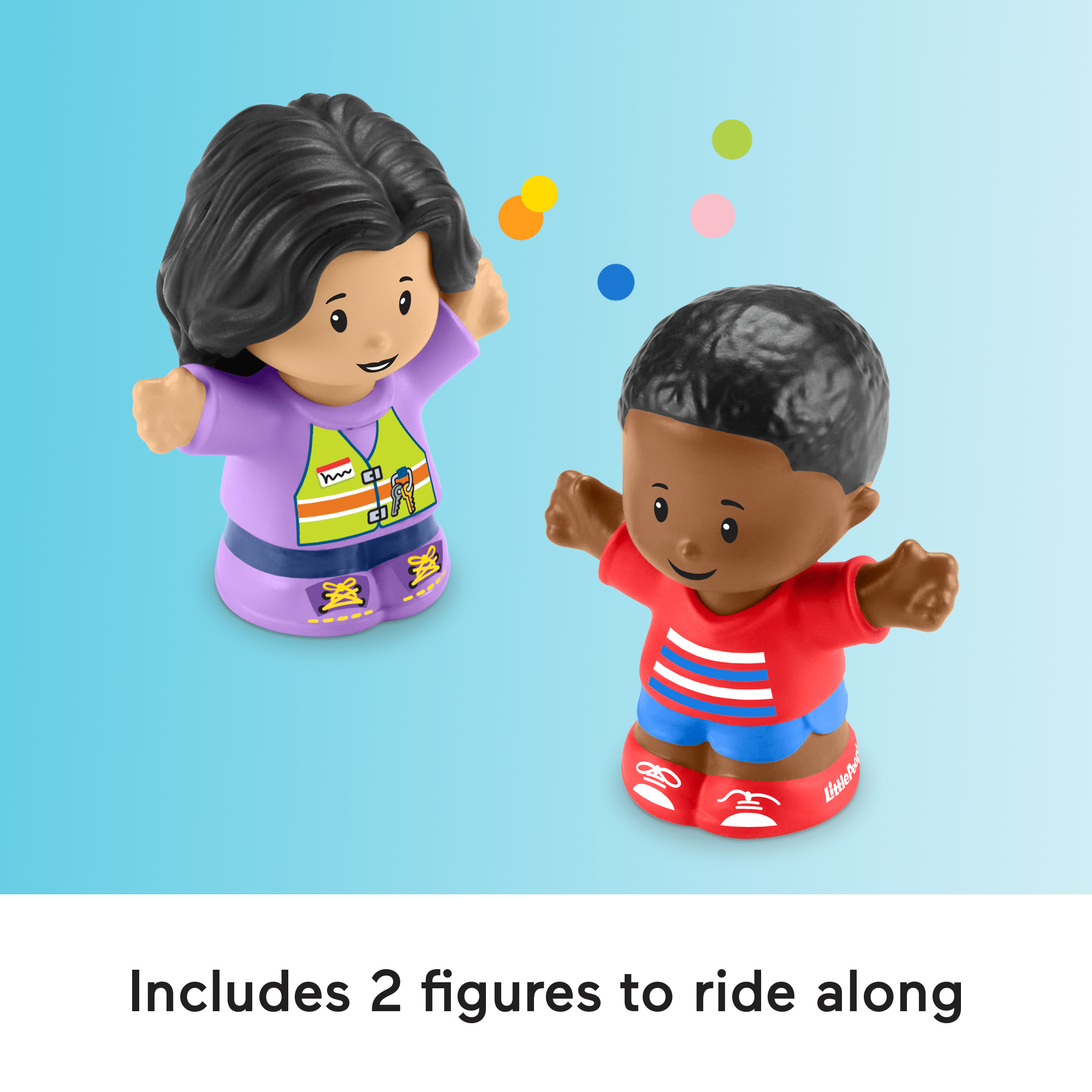 Fisher-Price Little People School Bus Musical Toddler Toy Vehicle With 2 Figures - Image 5