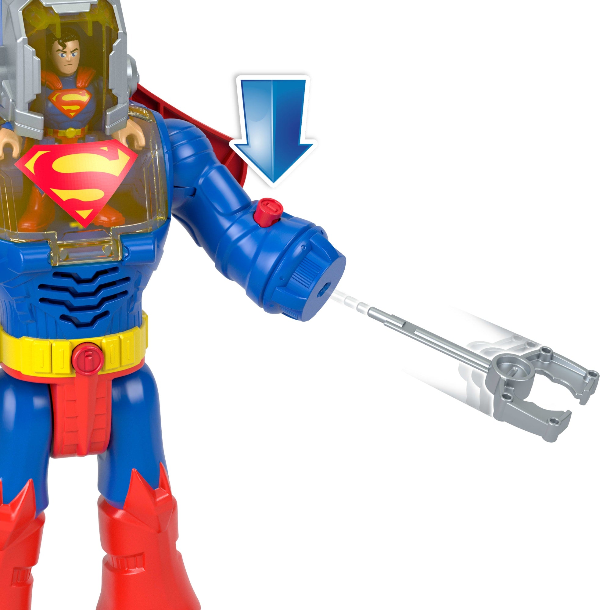 Imaginext DC Super Friends Figura de Acción Superman Insider - Image 4