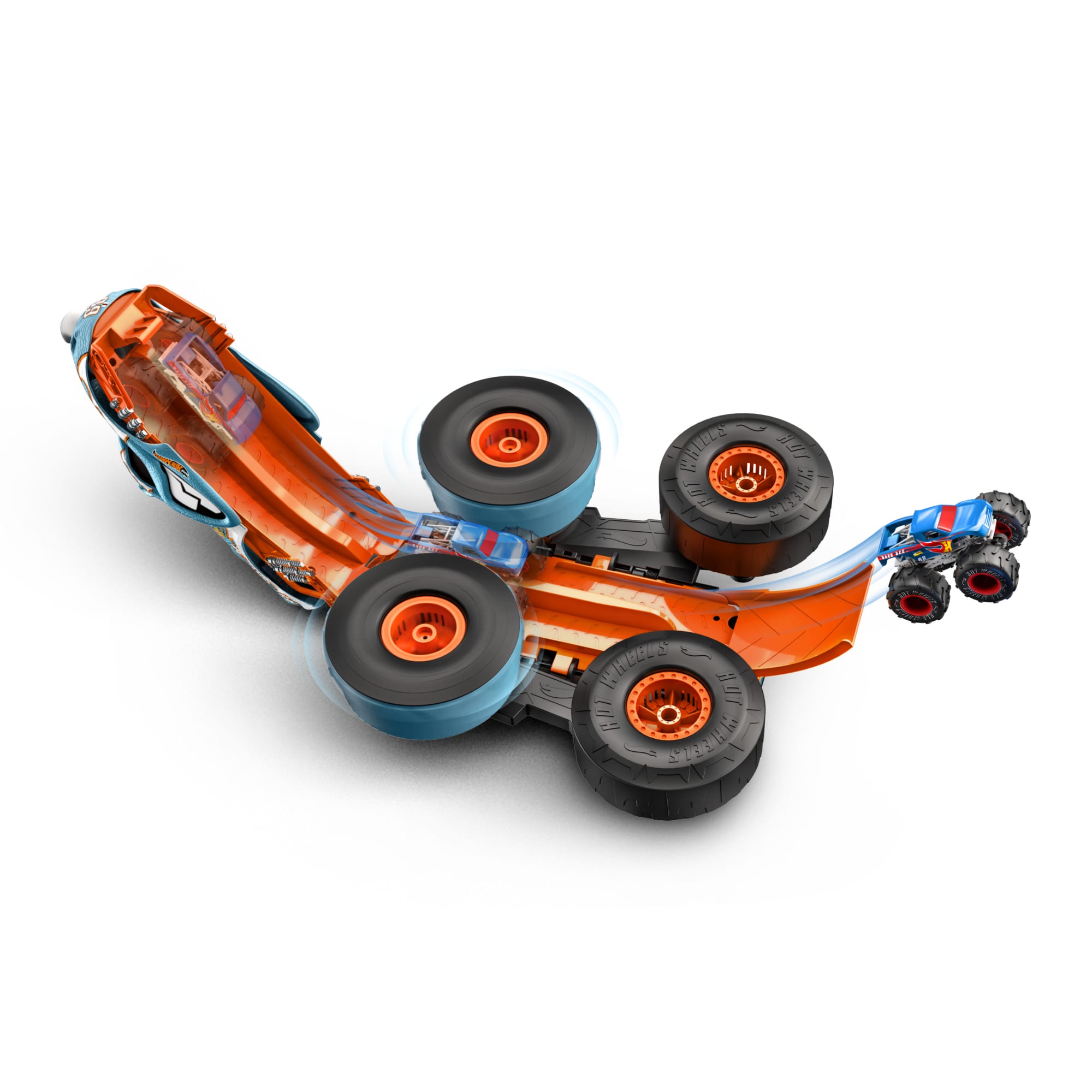 Hot Wheels-Rhinomite Transformable Radiocommandé 1/12 Race Ace 1/64 - Image 6