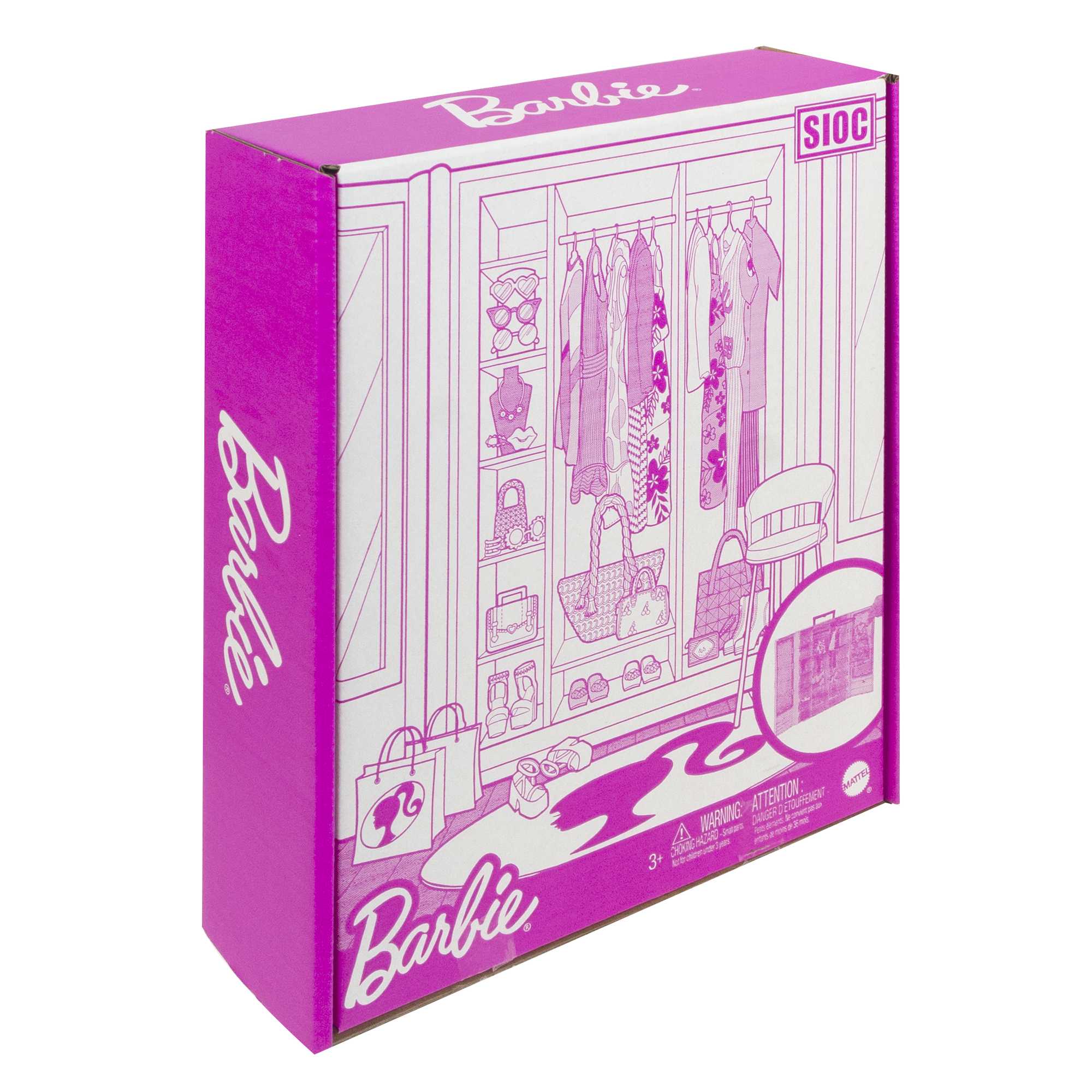 Barbie Closet Playset With 3 Outfits & Accessories. 3 To 8 Years - Image 6