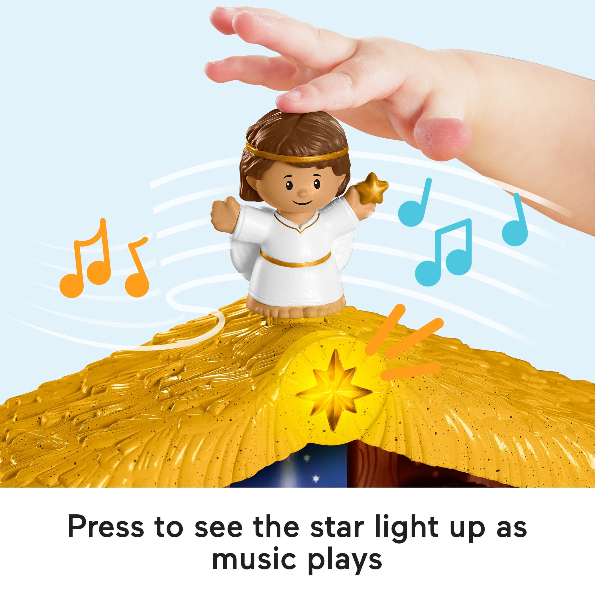 Fisher-Price Little People Nativity Set For Toddlers With Light & Music. 18 Play Pieces - Image 3