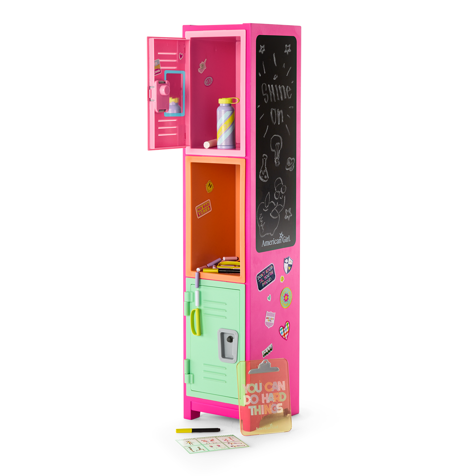 Colorful Cubbies Locker Set for 18-inch Dolls