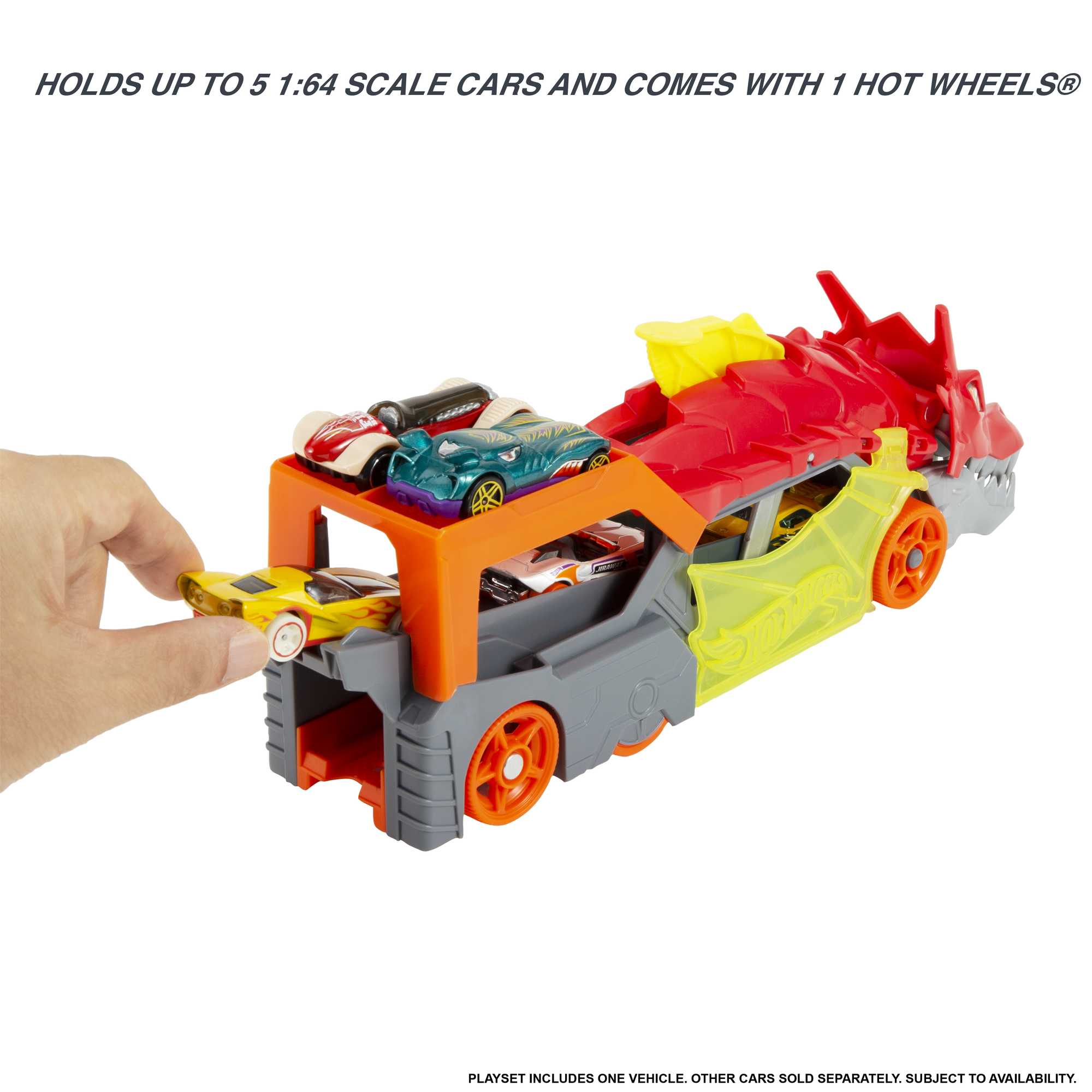 Hot Wheels City Dragon Launch Transporter. Spits Cars From Its Mouth. Gift For Kids 3 Years & Up - Image 5
