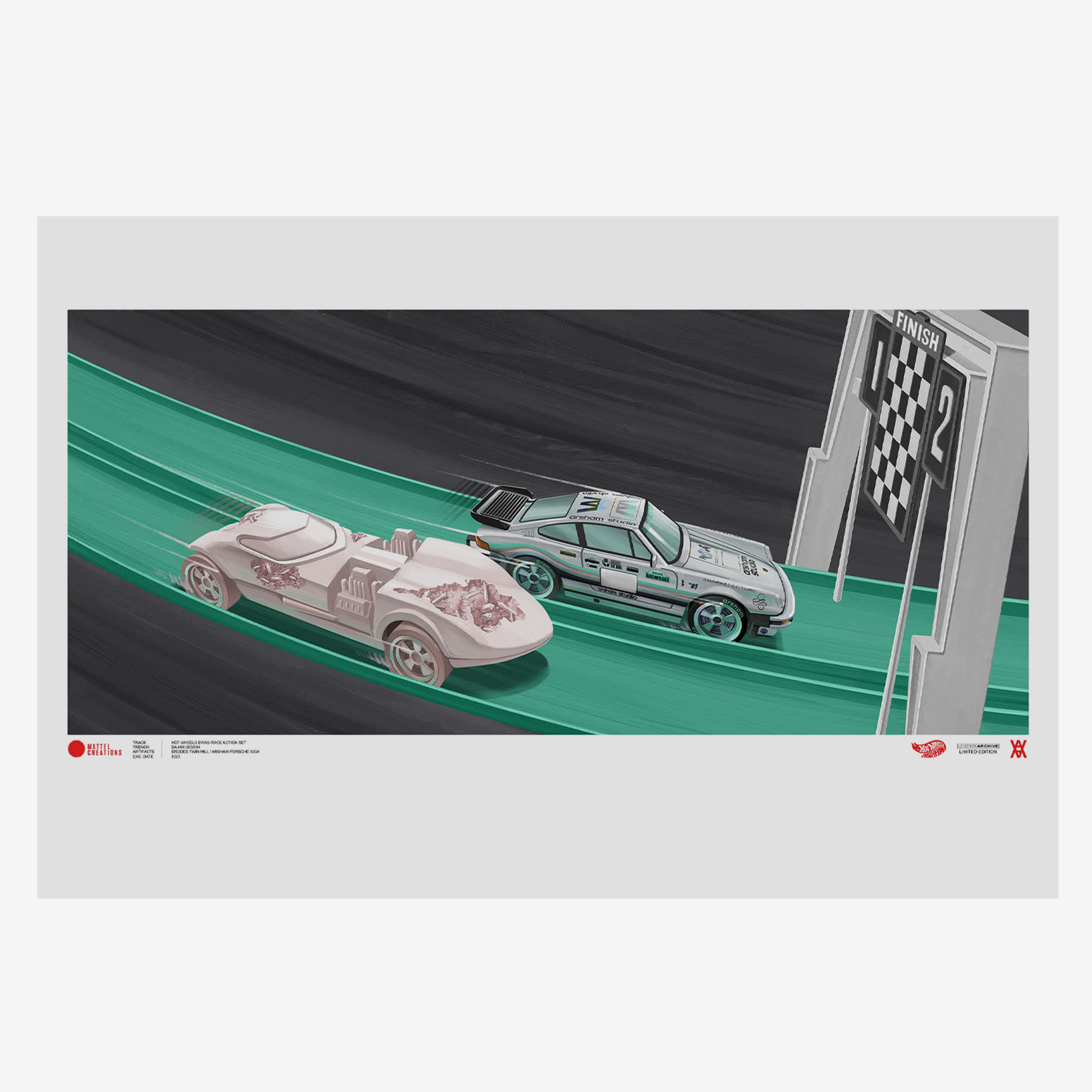 Hot Wheels x Daniel Arsham Legends Archive Lap 3 Poster - Image 2