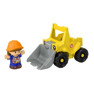 Fisher-Price Little People Bulldozer Construction Toy & Figure Set For Toddlers. 2 Pieces