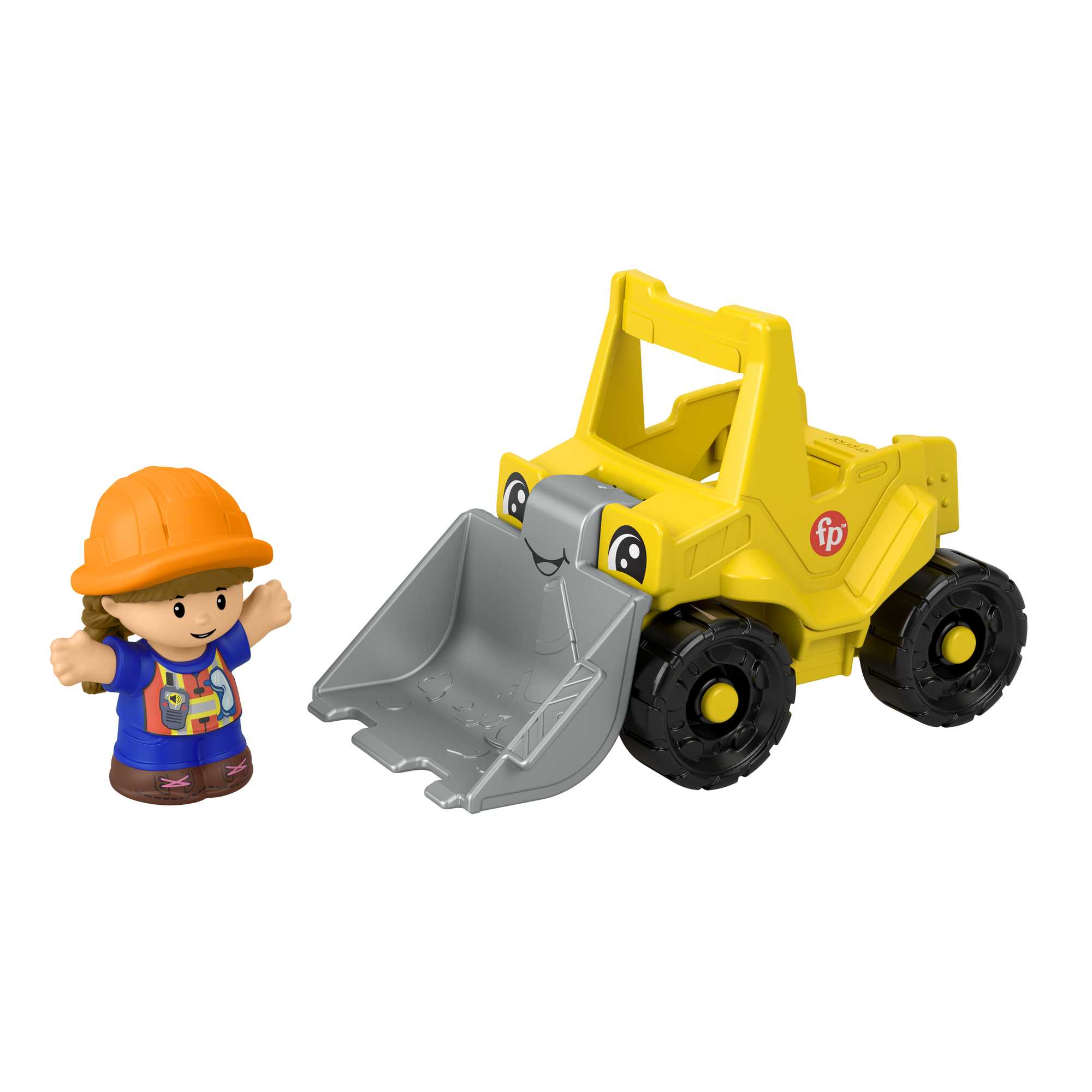 Fisher-Price Little People Bulldozer et Figurine. 2Éléments