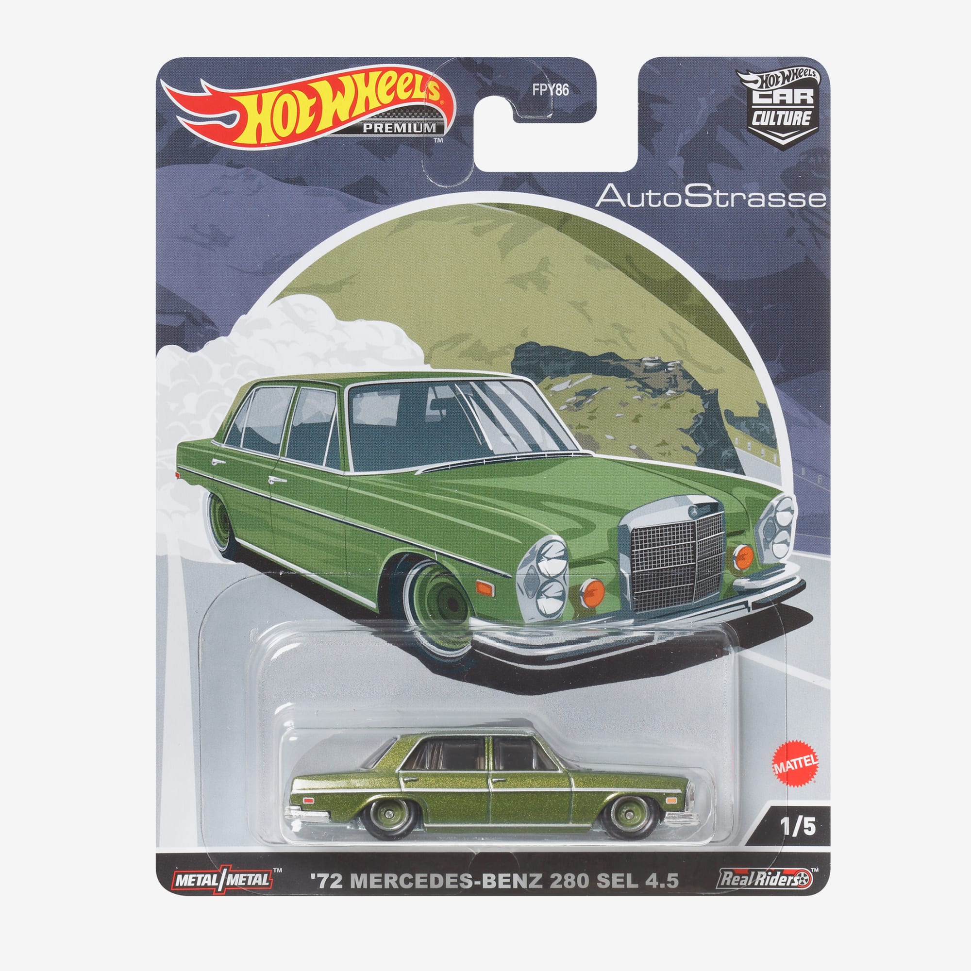 Hot Wheels Car Culture Circuit Legends Vehicles - '71 Mercedes-Benz 280 SEL 4.5 - Image 2