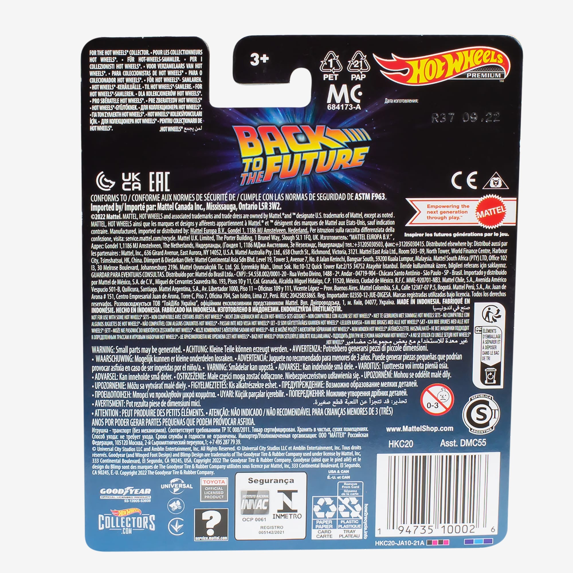Hot Wheels Retro Entertainment Back to the Future 1987 Toyota Pickup Truck - Image 2