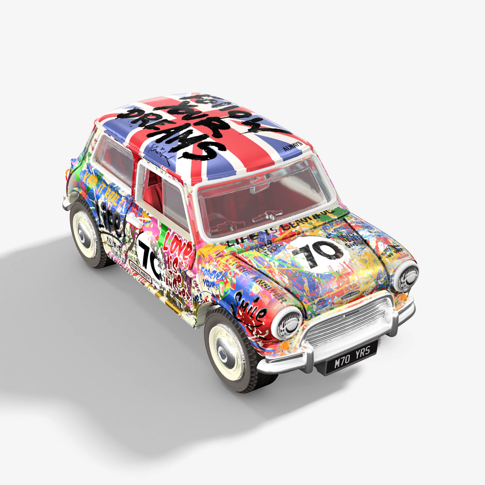 Matchbox x Mr Brainwash 1964 Austin Mini Cooper S - Image 5