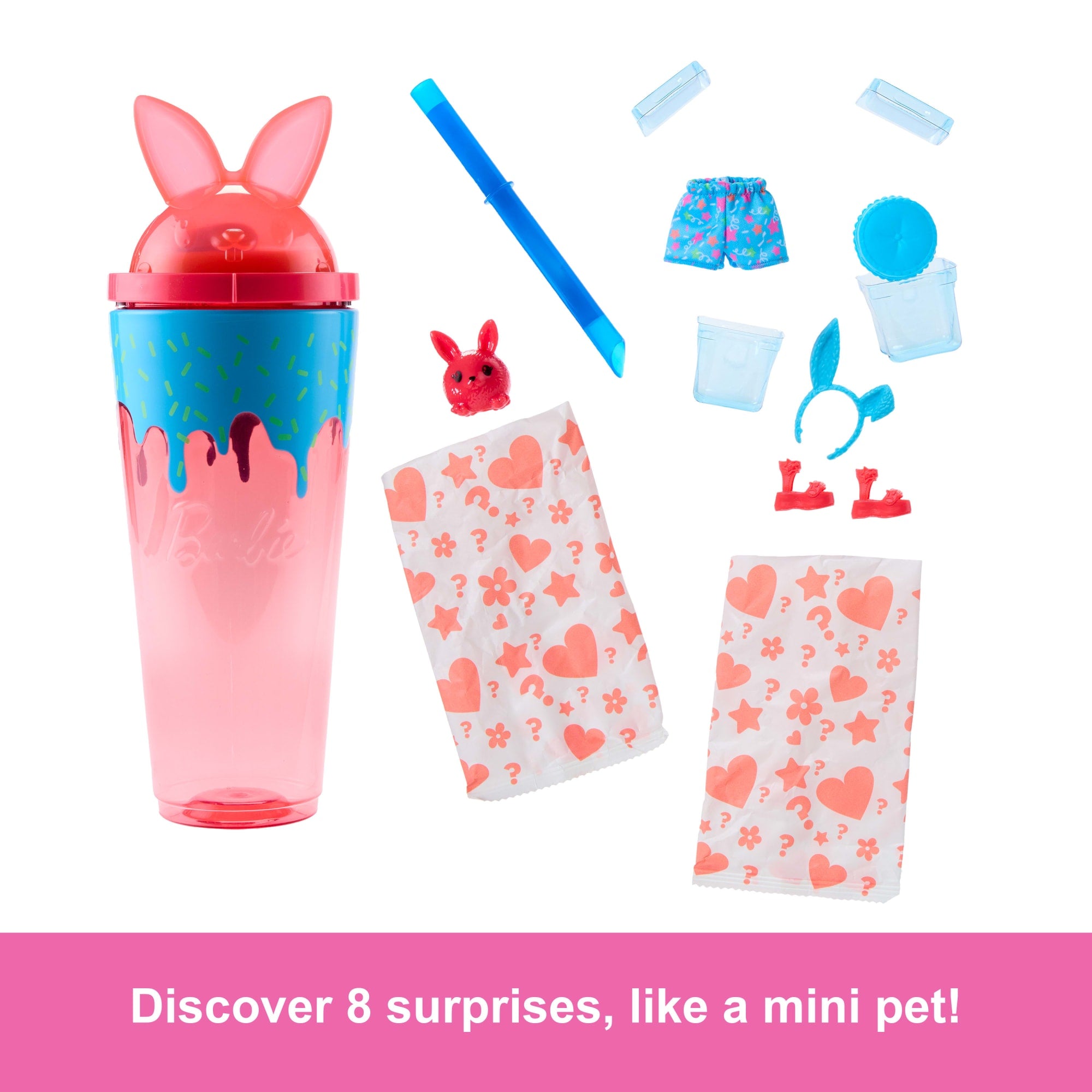 Barbie Pop Reveal Shakes Series Doll & Accessories Set. Scented Bright Bunny Fashion Doll - Image 3