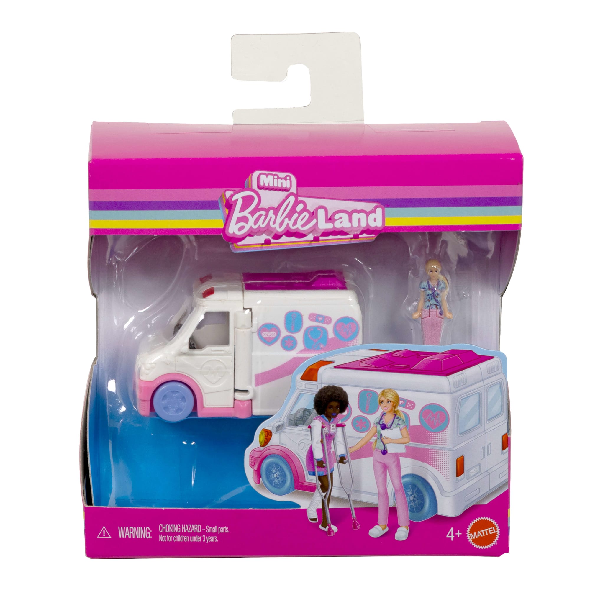 Barbie Mini Barbie Land Doll & Vehicle Set Assortment. 1.5-Inch Dolls & Iconic Toy Vehicles