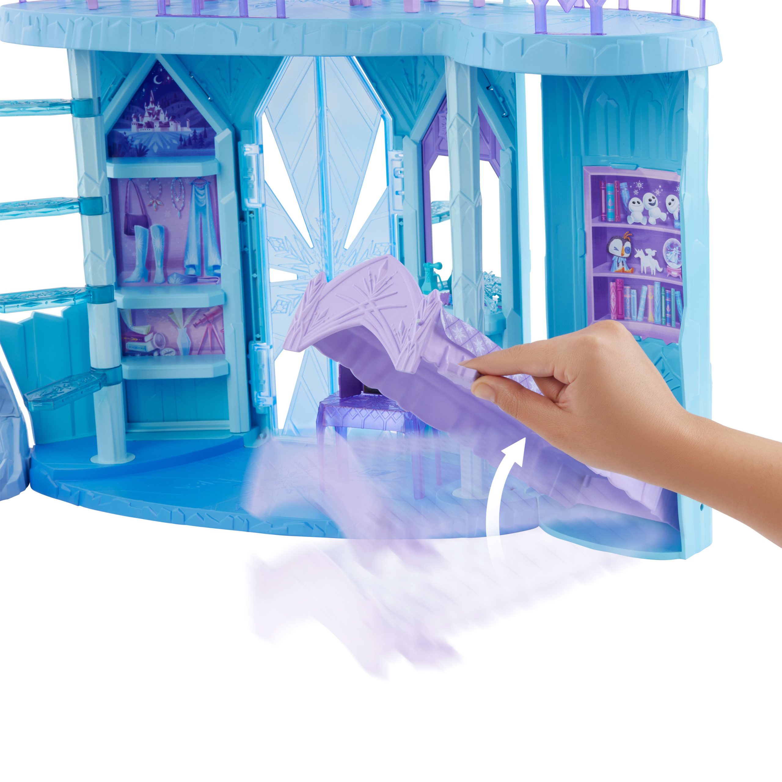 Disney Frozen Elsa's Frozen Ice Palace Castle Playset With Olaf. 5 Play Areas & 21 Accessories - Image 3