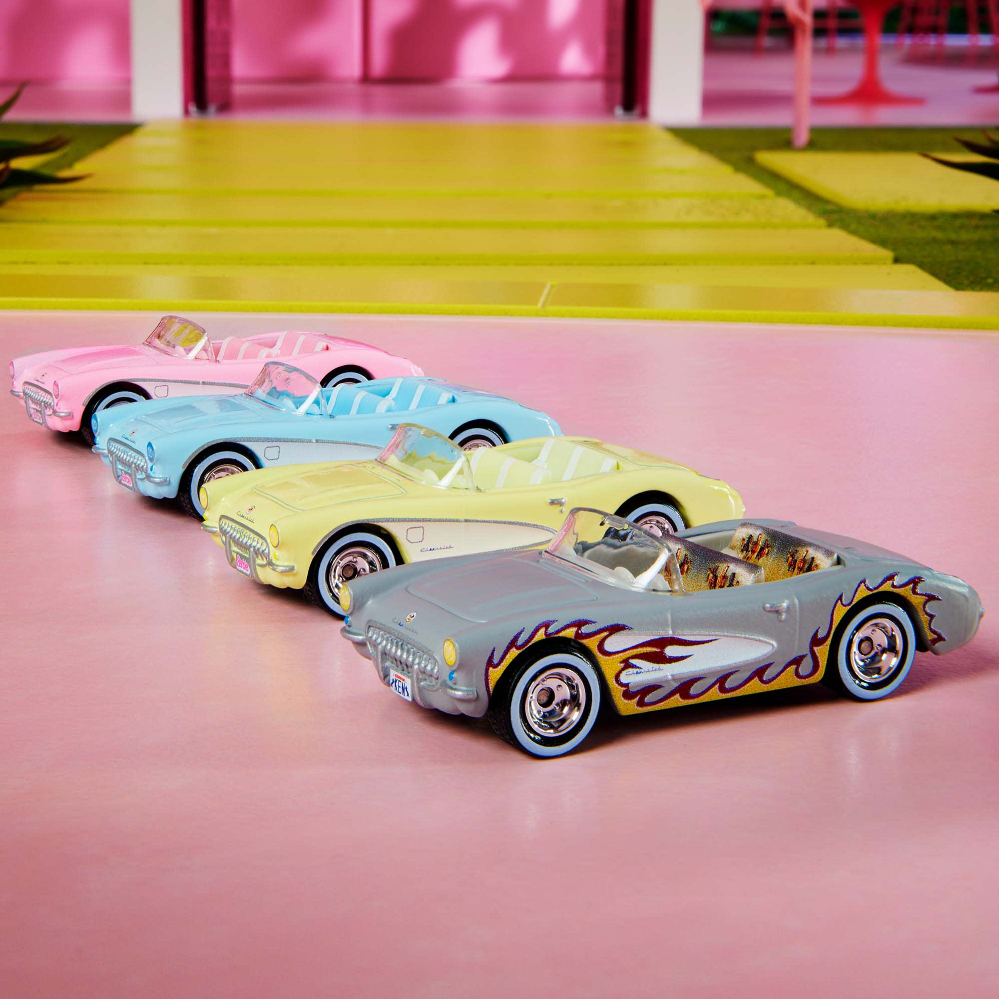 Barbie The Movie Hot Wheels Corvette 4-Pack - Image 3