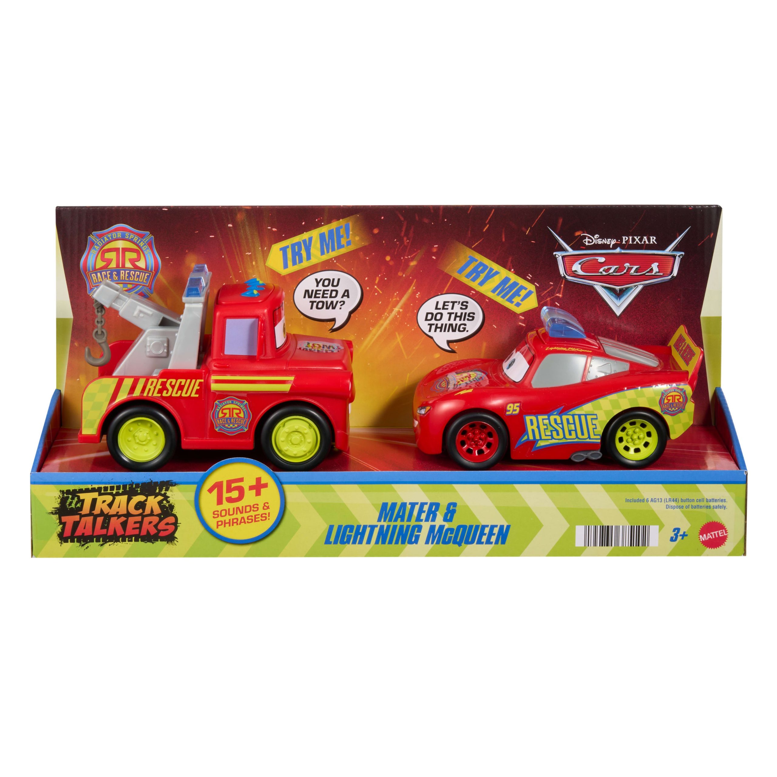 Disney And Pixar Cars Radiator Springs Race & Rescue Track Talkers Toy Lightning Mcqueen & Mater - Image 6