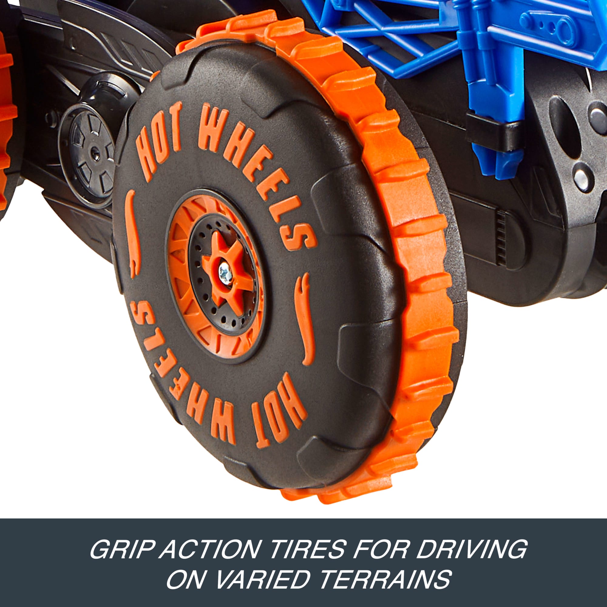 Hot Wheels Monster Trucks Tiger Shark Climber RC Vehicle. Battery-Powered Remote-Control Toy Truck - Image 5