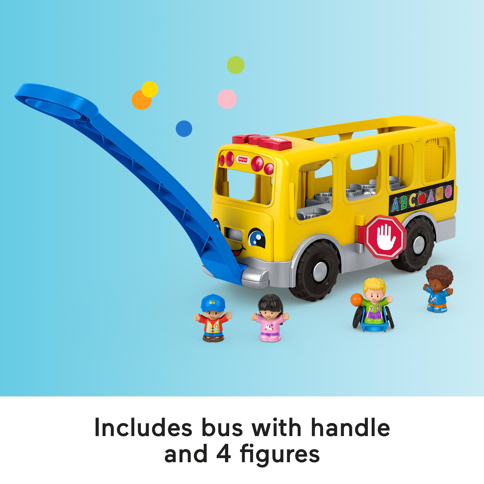 Fisher-Price Little People Big Yellow School Bus. Musical Pull Toy - Image 5