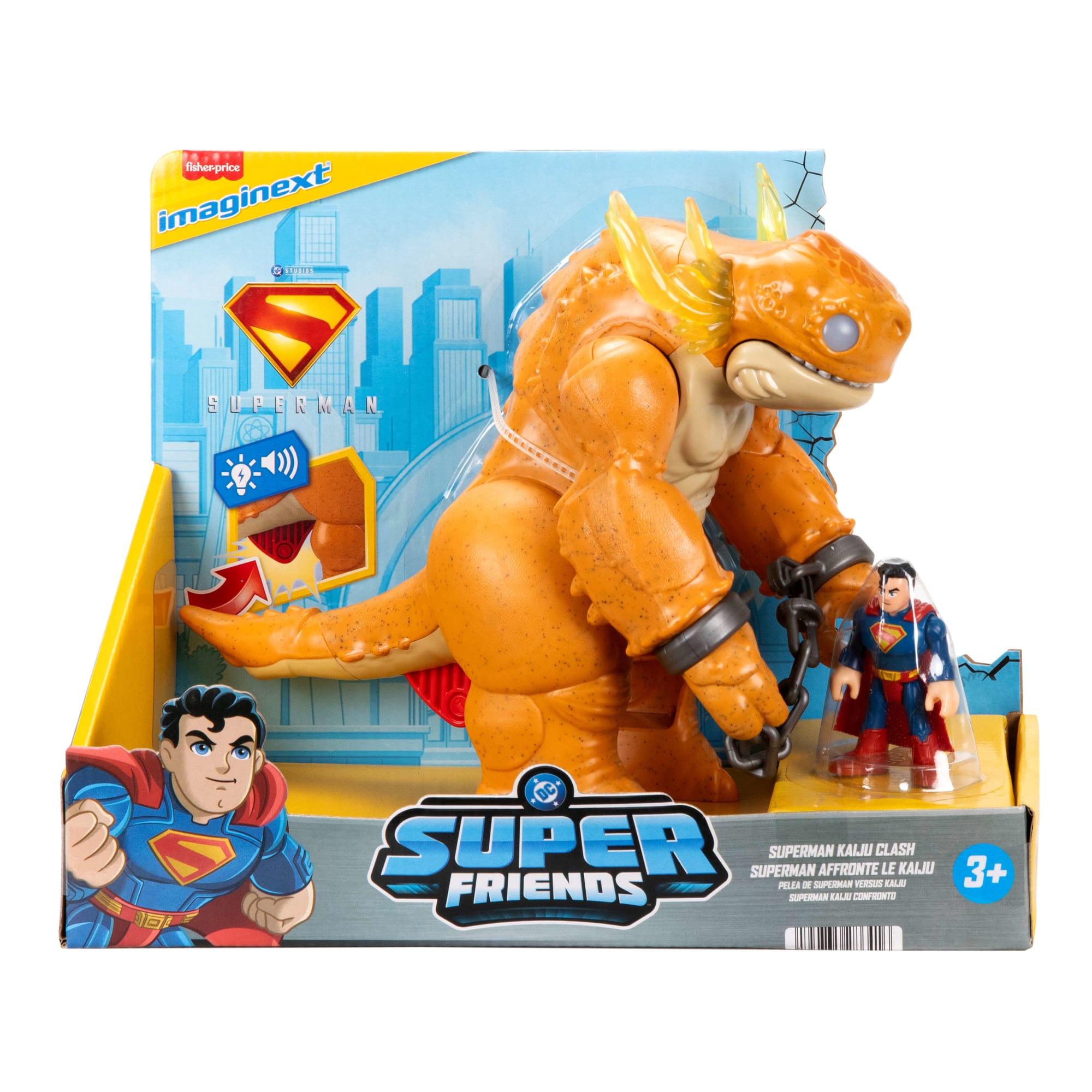 Imaginext DC Super Friends Figura de Ação Superman E Kaiju - Image 6