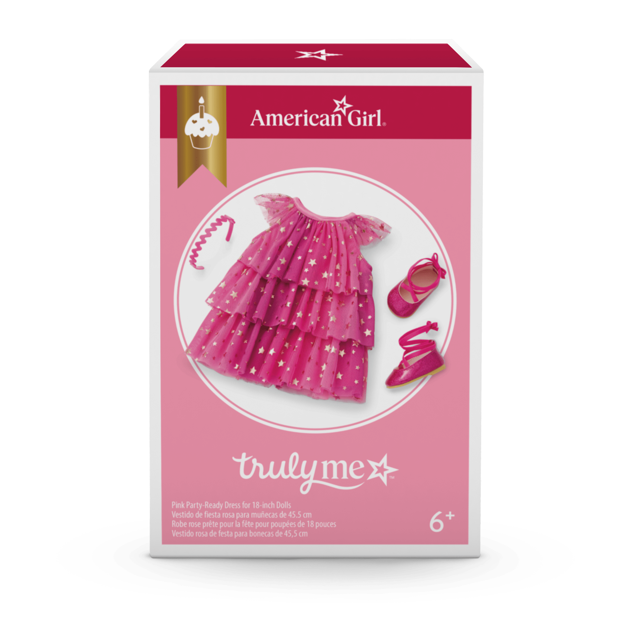 Pink Party-Ready Dresses for Girls & 18-inch Dolls - Image 10