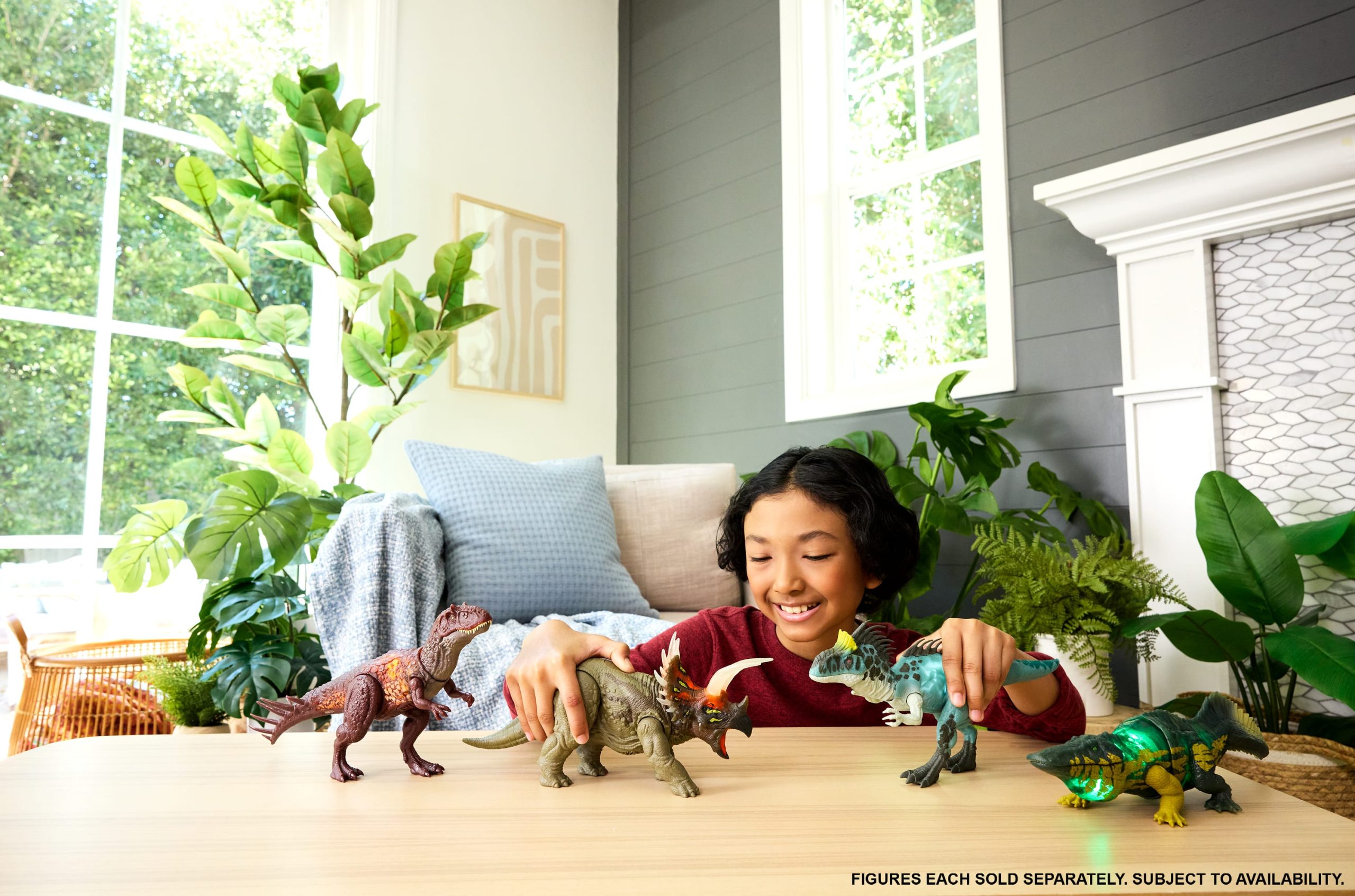 Jurassic World Wild Roar Stomatosuchus Dinosaur Action Figure Toy. Sounds & Attack & Lights - Image 2