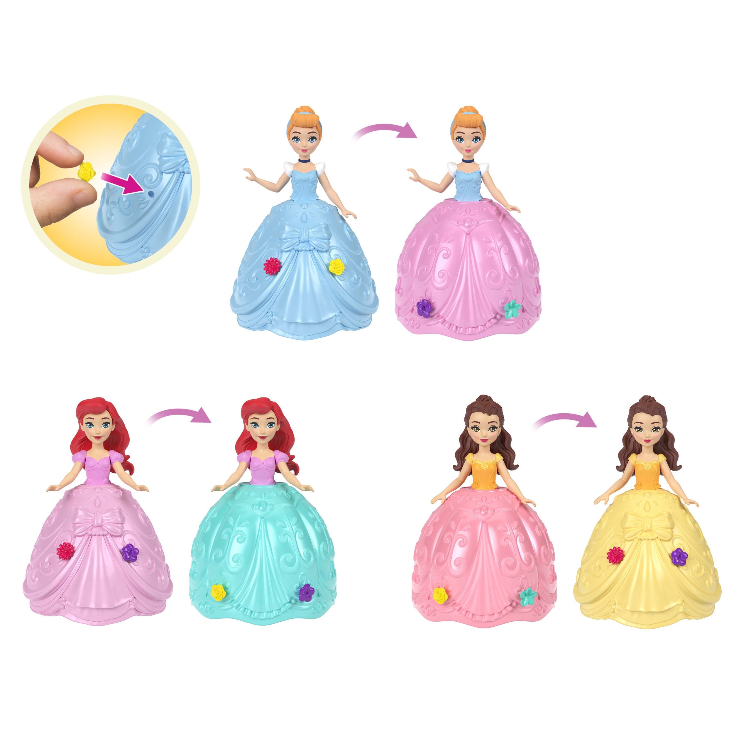 Disney Princess Small Dolls Muñeca huevitos de pascua sorpresa - Image 2