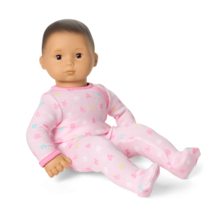 Bitty Baby® Doll #4 with black hair in Pastel Pink