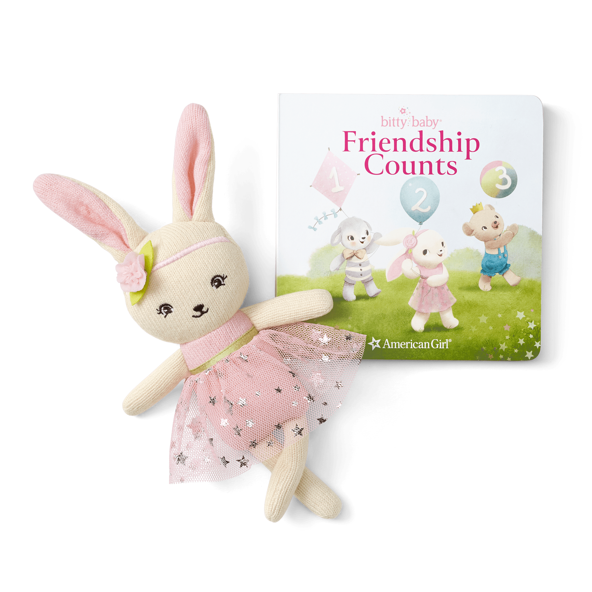 Bitty's™ Bunny Friend & Friendship Counts Board Book