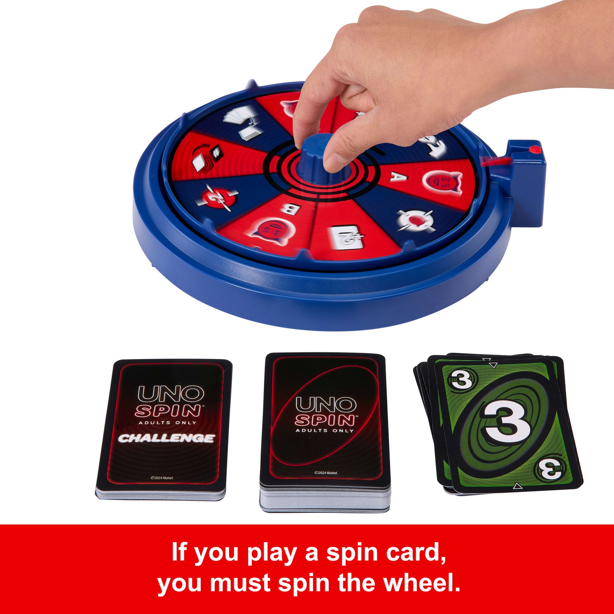 UNO Spin Adults Only Card Game For Adult Game Nights & Parties With Spin Wheel & Challenges - Image 4