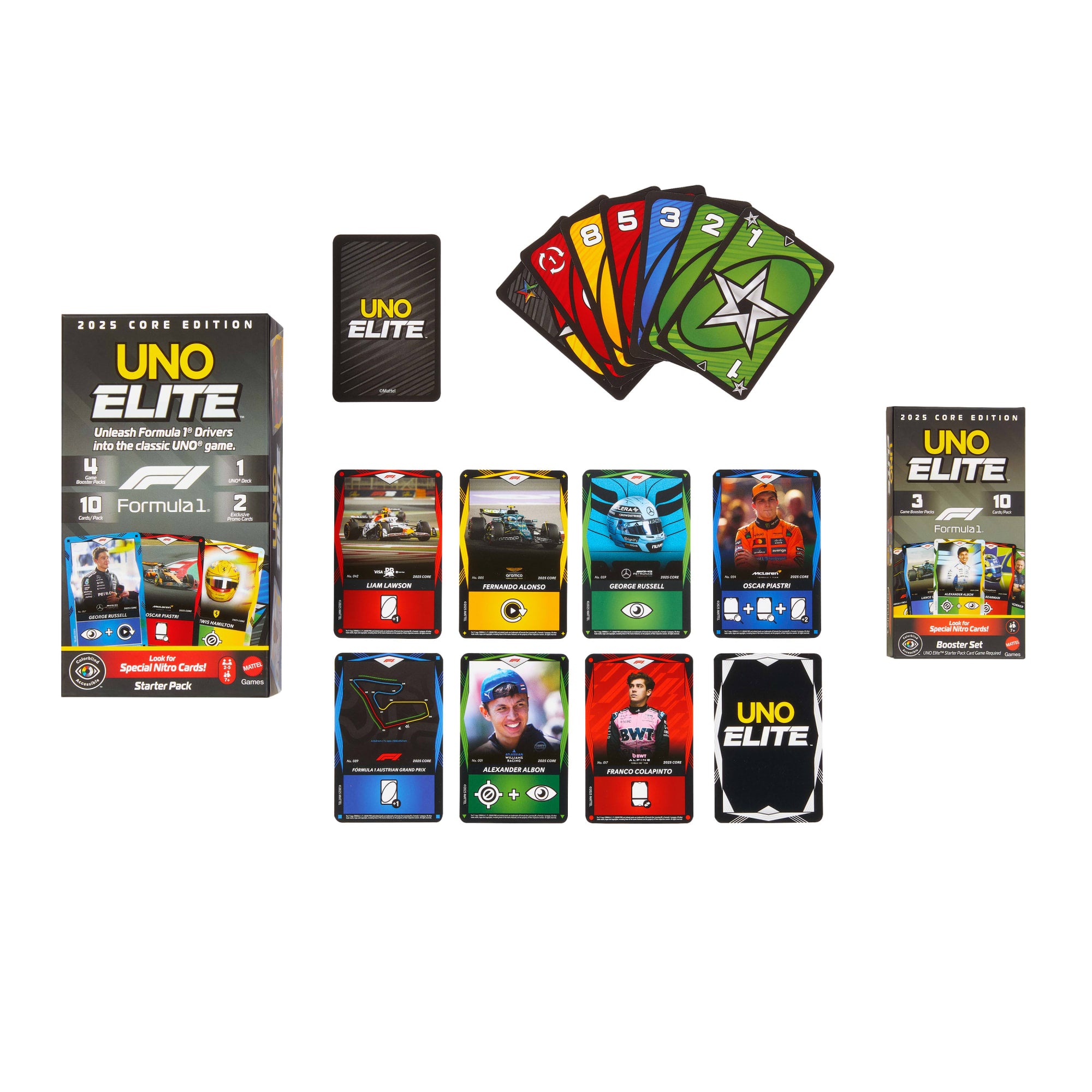 UNO Elite F1 Jogo de Cartas Booster Set - Image 2