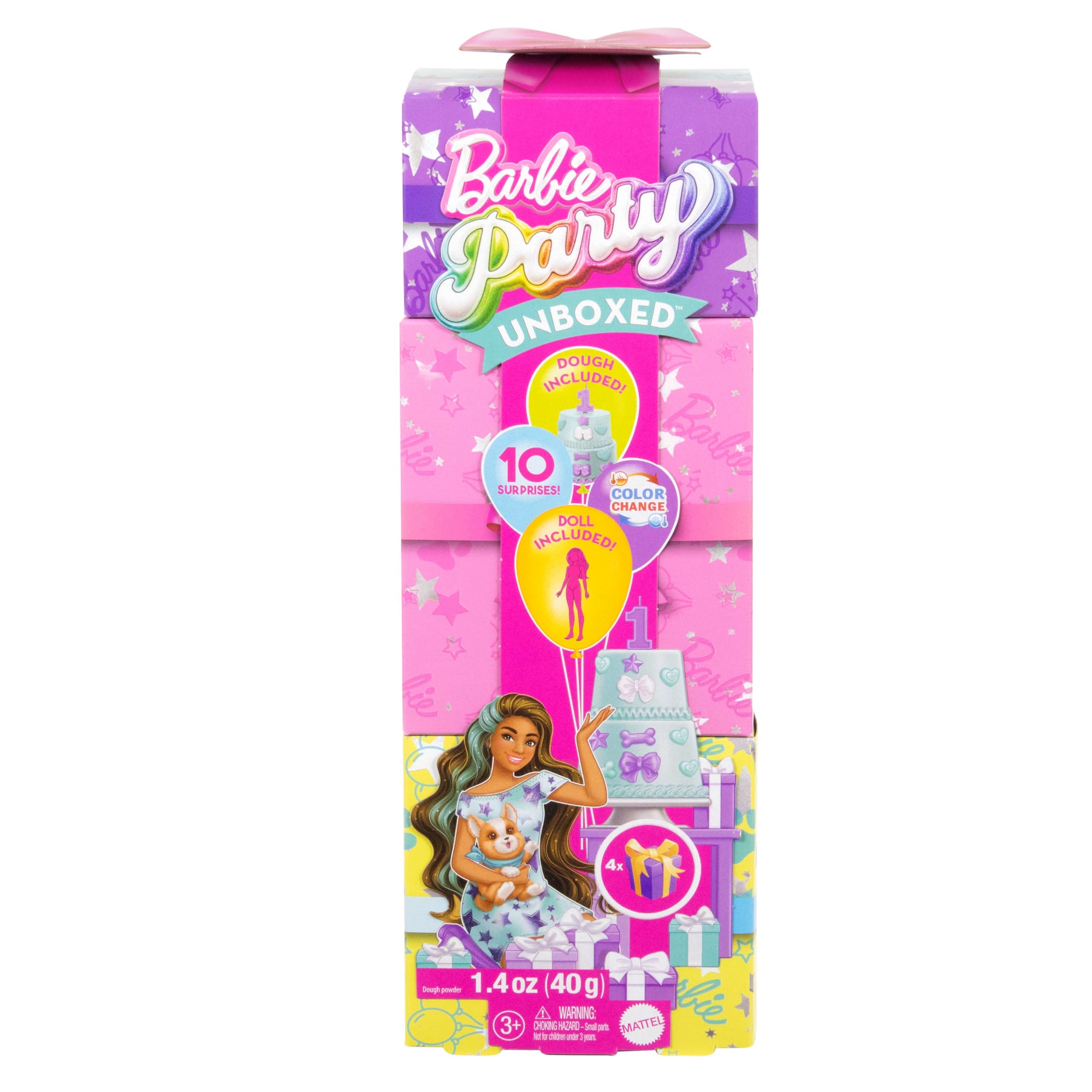 Barbie Muñeca Fiesta de Mascotas Vestido Rosa - Image 6