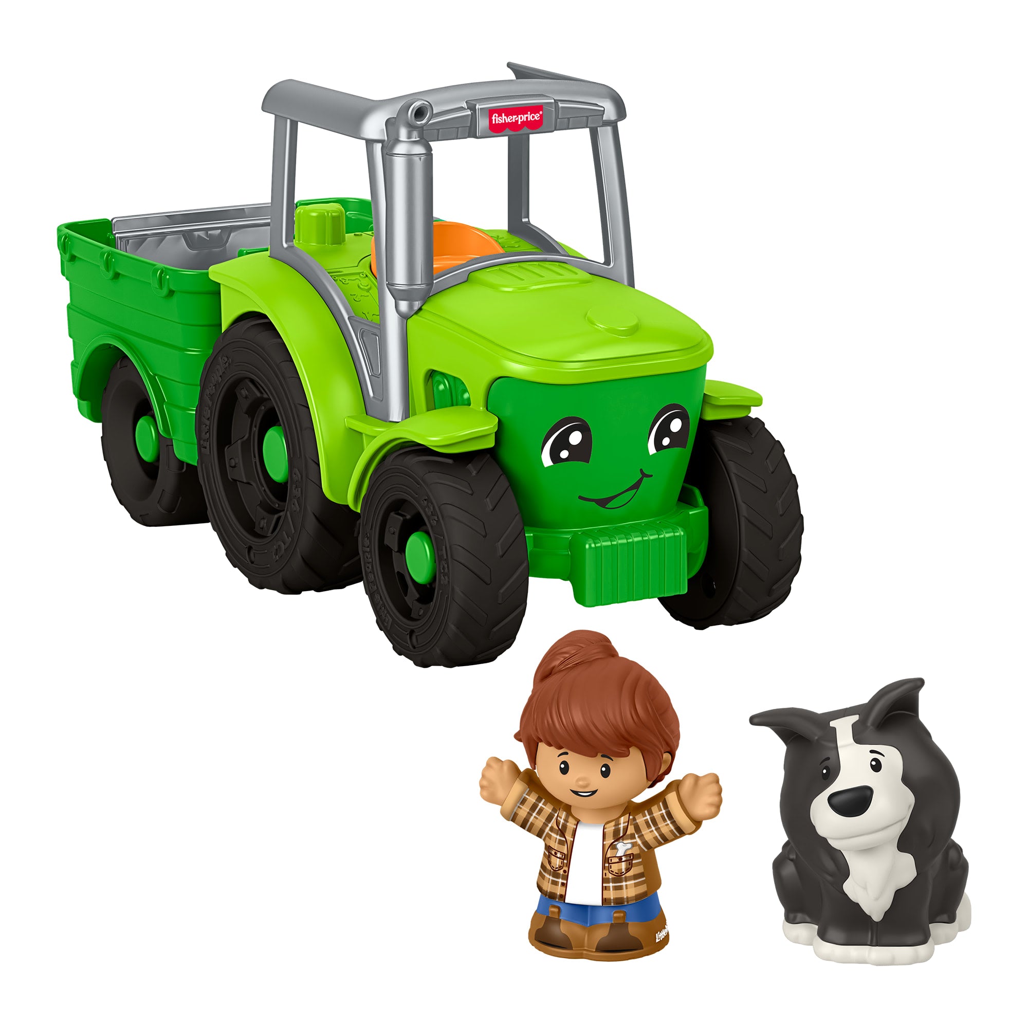 Fisher-Price Little People Tracteur à Pousser. Multilingue