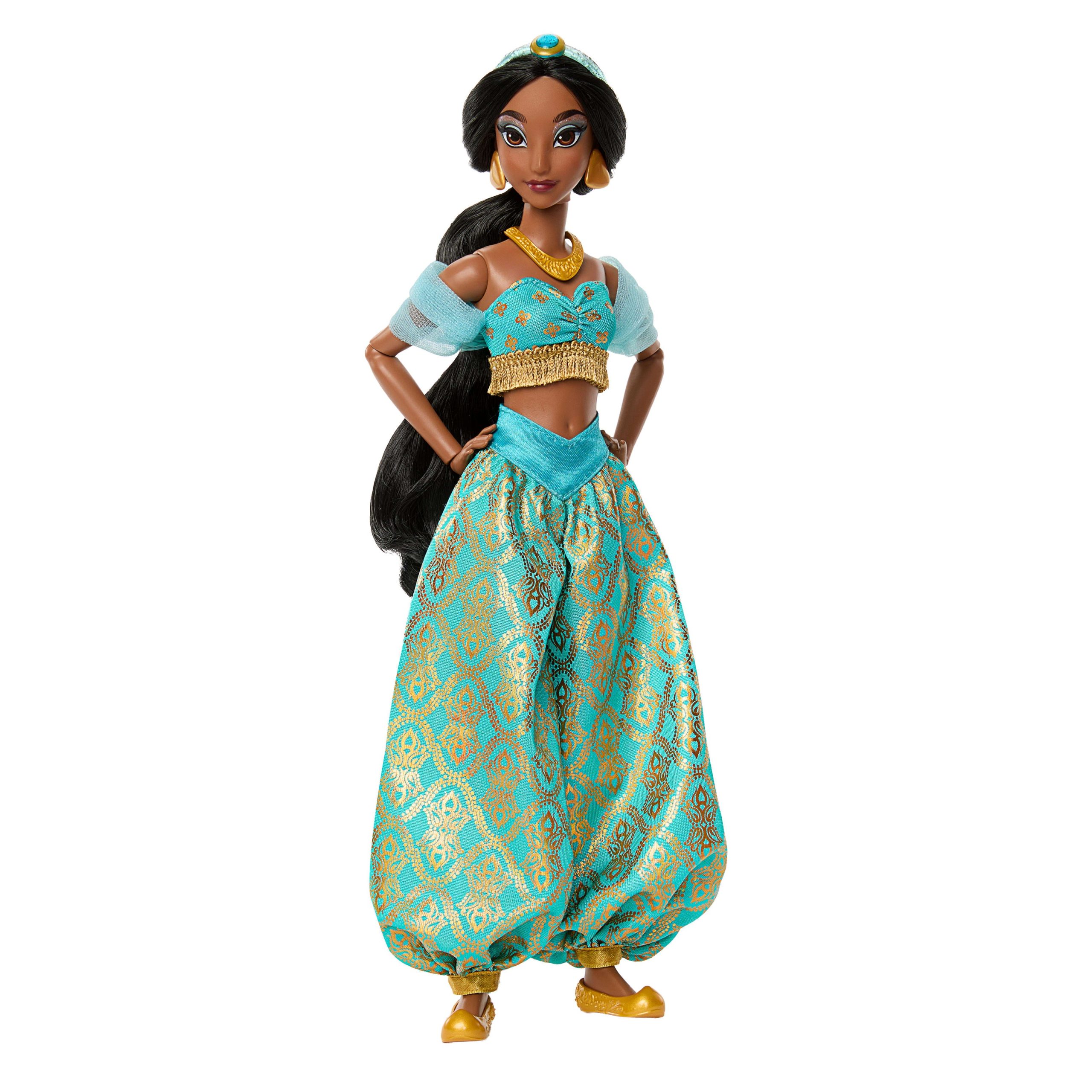 Disney Princess Sparkling Princess Series Jasmine Fashion Doll With Removable Outfit & Accessories - Image 6