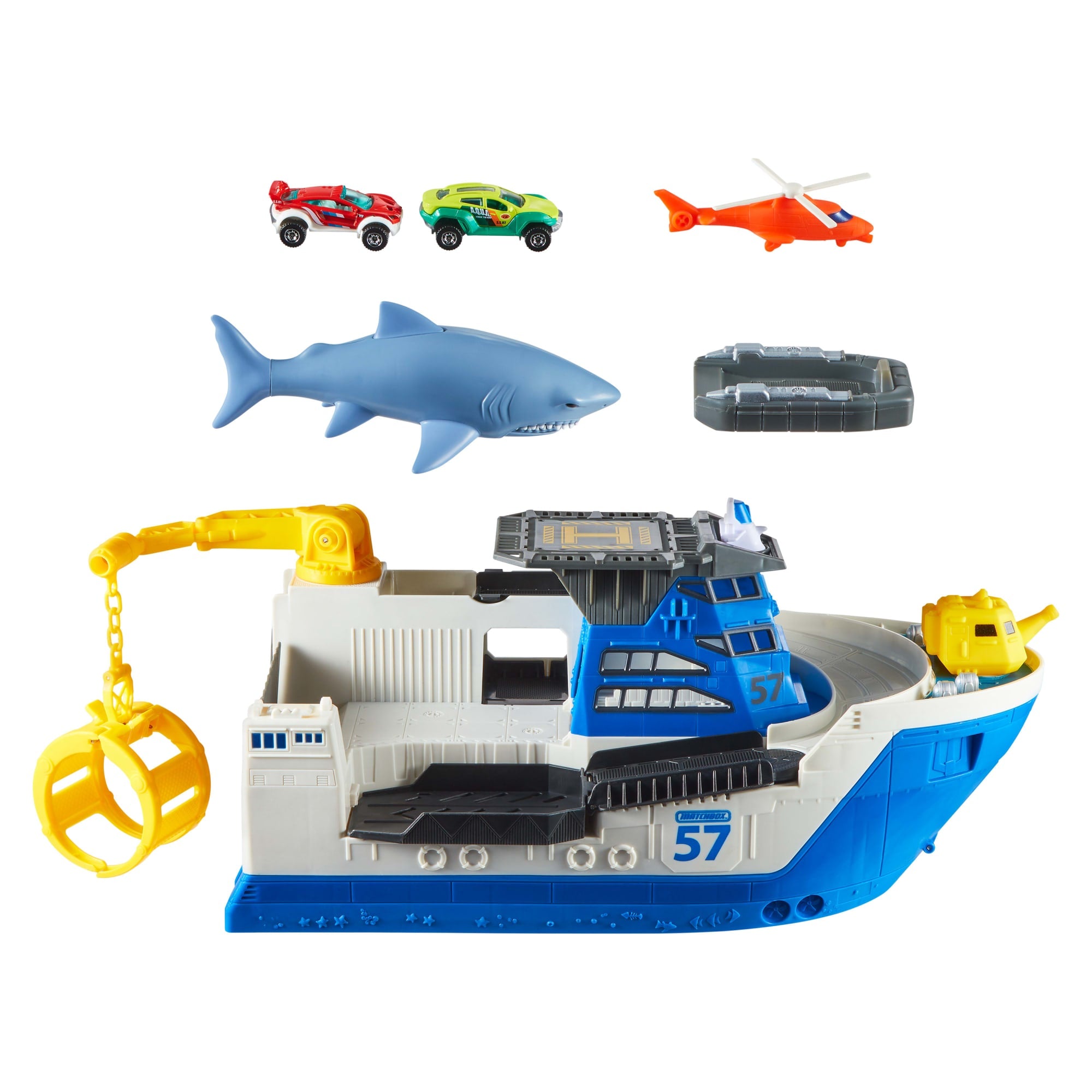 Matchbox Marine Rescue Shark Ship - Image 5