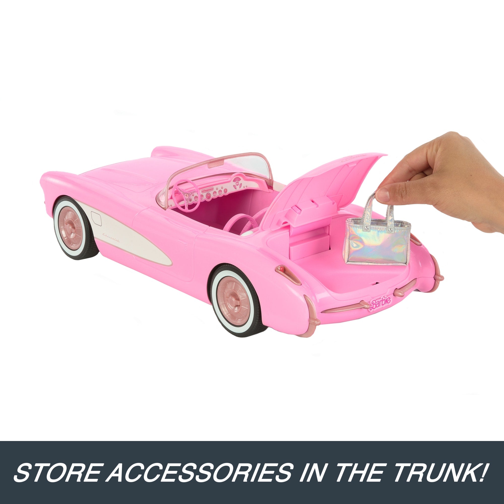Hot Wheels RC Barbie Corvette. Remote Control Corvette From Barbie The Movie - Image 6