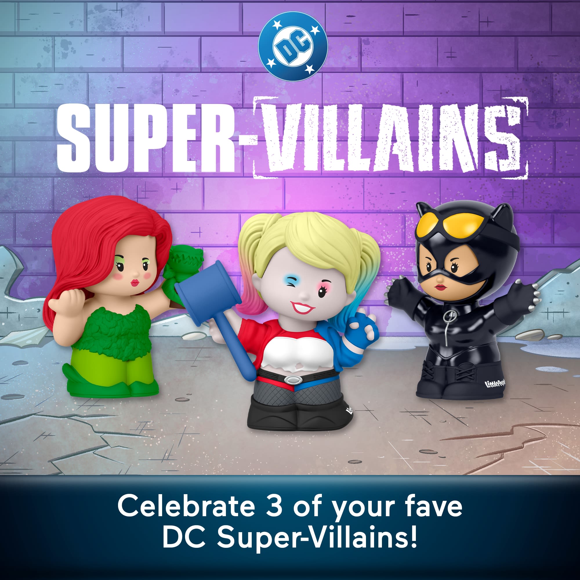 Little People Collector DC Super-Villains Special Edition Set For Comic Book Fans. 3 Figures - Image 2