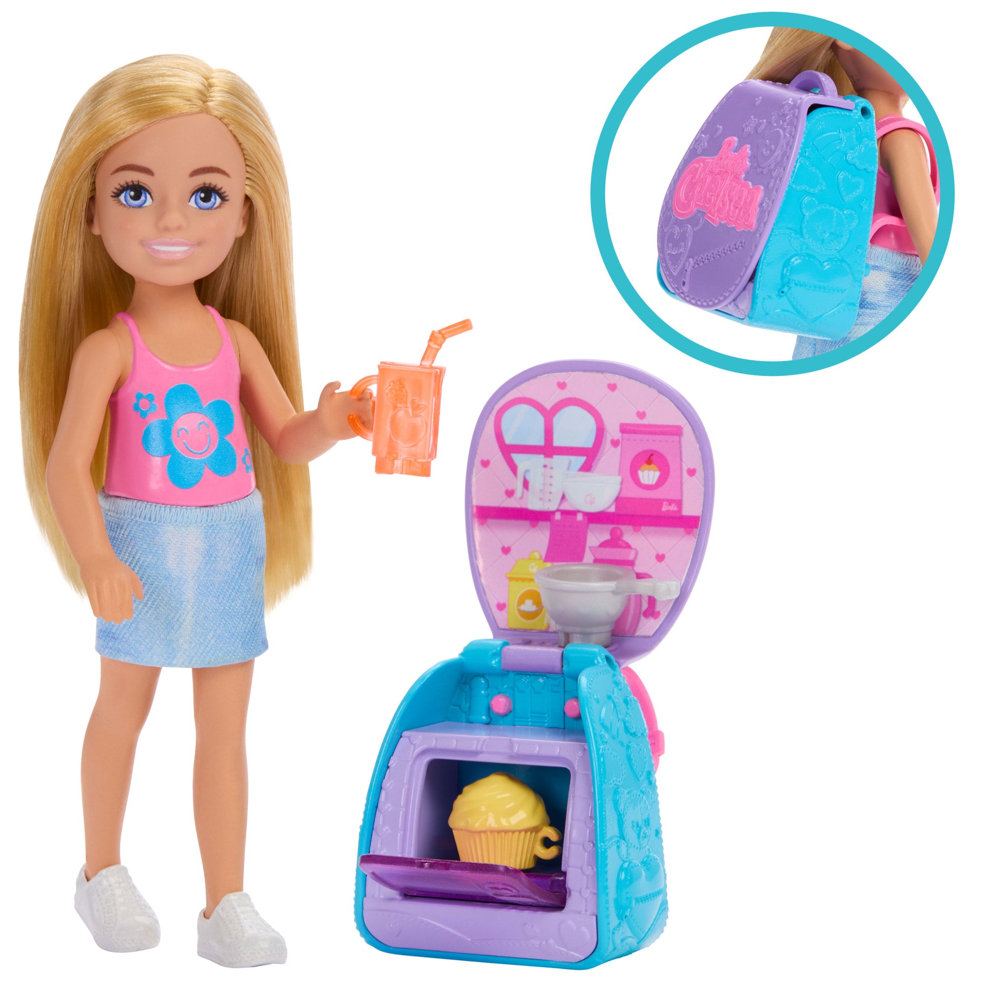 Barbie Boneca Chelsea Mochila de Cupcakes - Image 3