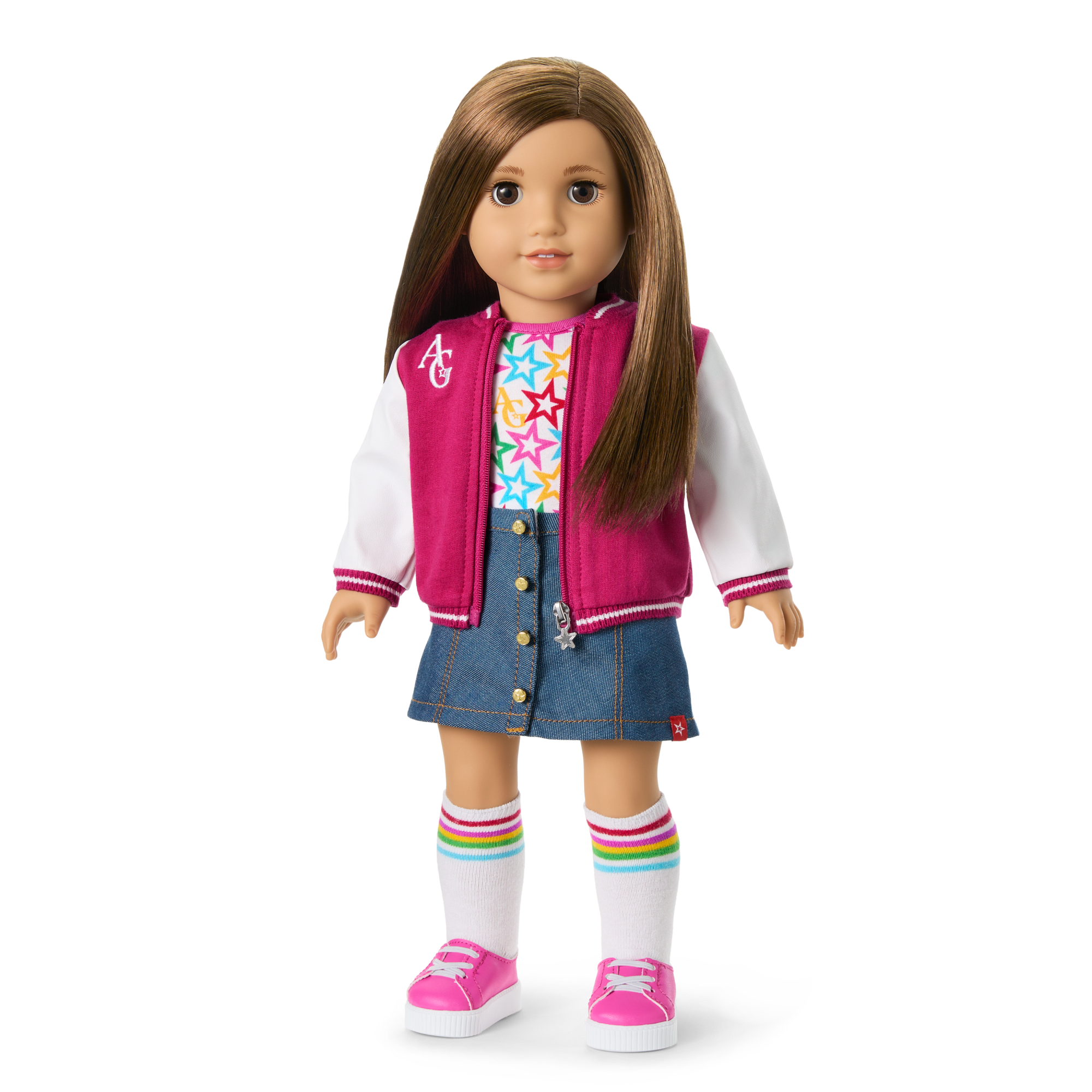 Truly Me™ 18-inch Doll #107 with straight brown hair - Image 2