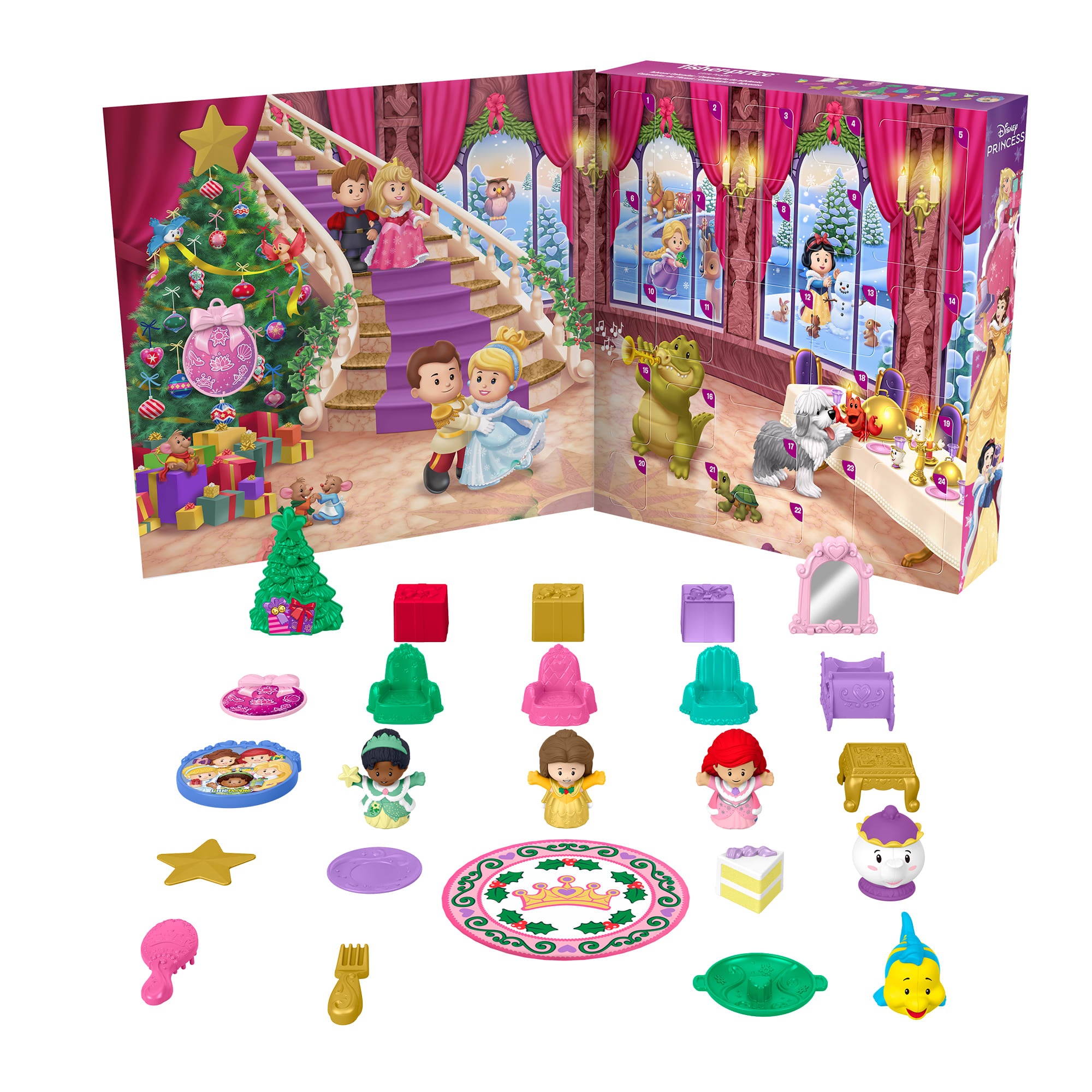 Fisher-Price Little People Disney Princess Advent Calendar For Toddlers & Kids. 24 Toys