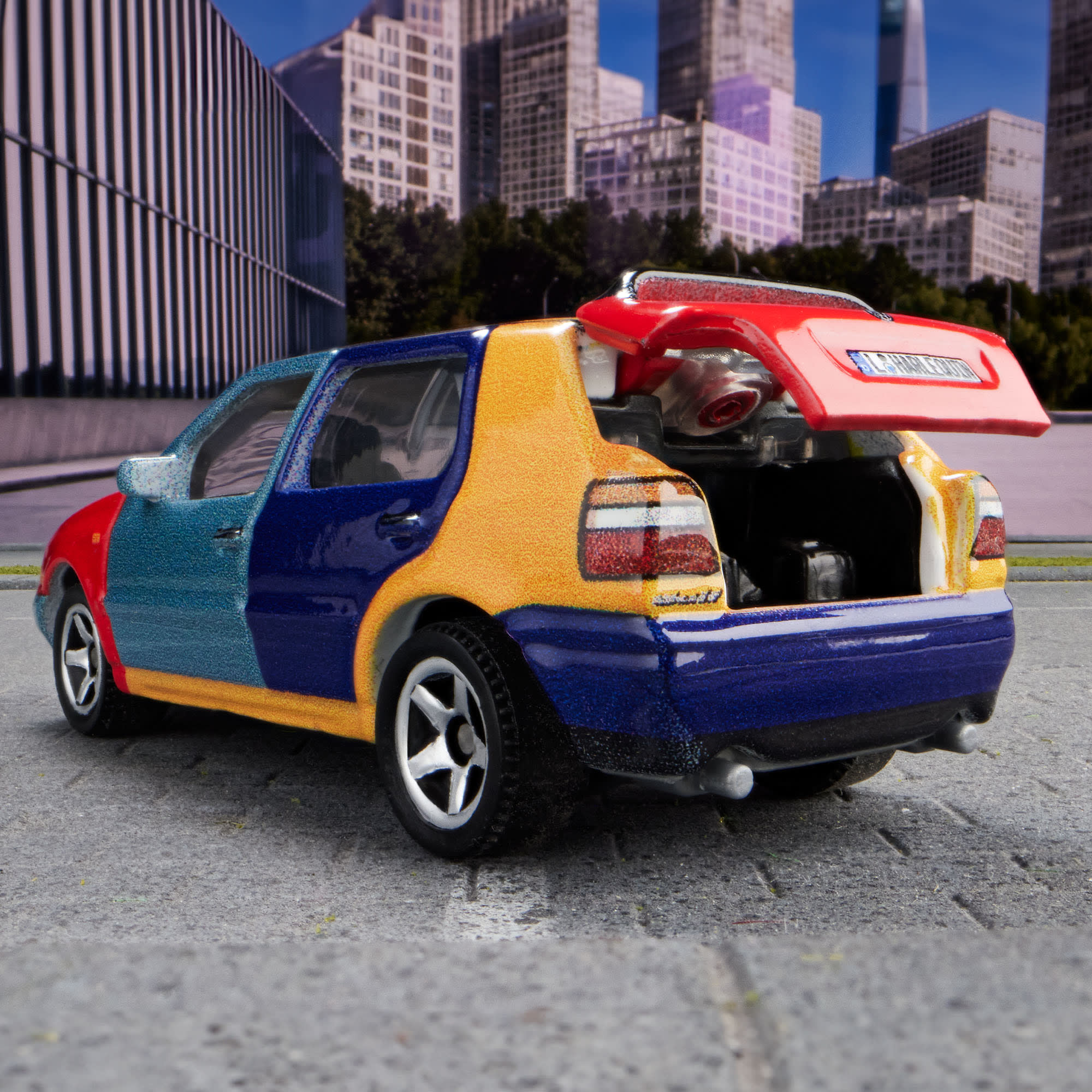 Matchbox 1995 Volkswagen Golf Harlequin - Image 13